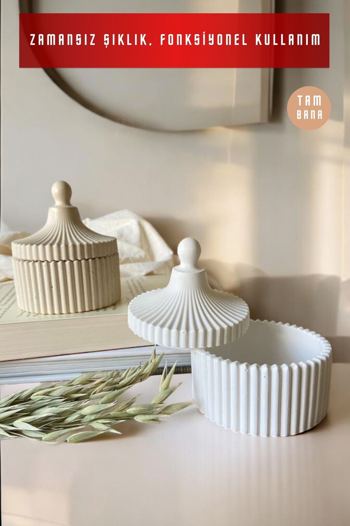 Dekoratif Kutu Set Takı Tabağı Şekerlik Çok Amaçlı Kutu Model 10