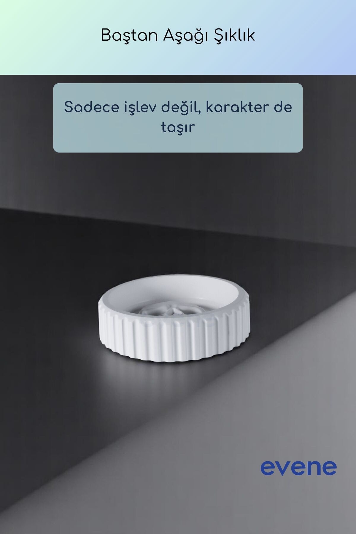 Küllük Beyaz Renk Kül Tablası Dekoratif Küllük Model 10