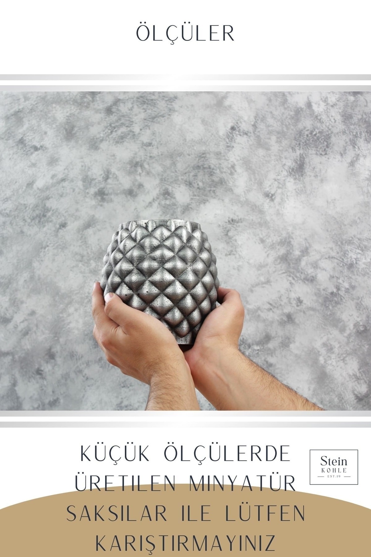 Çiçek Saksısı Büyük Boy 2 Adet Gümüş Renk Eskitme Uygulamalı Ananas Model
