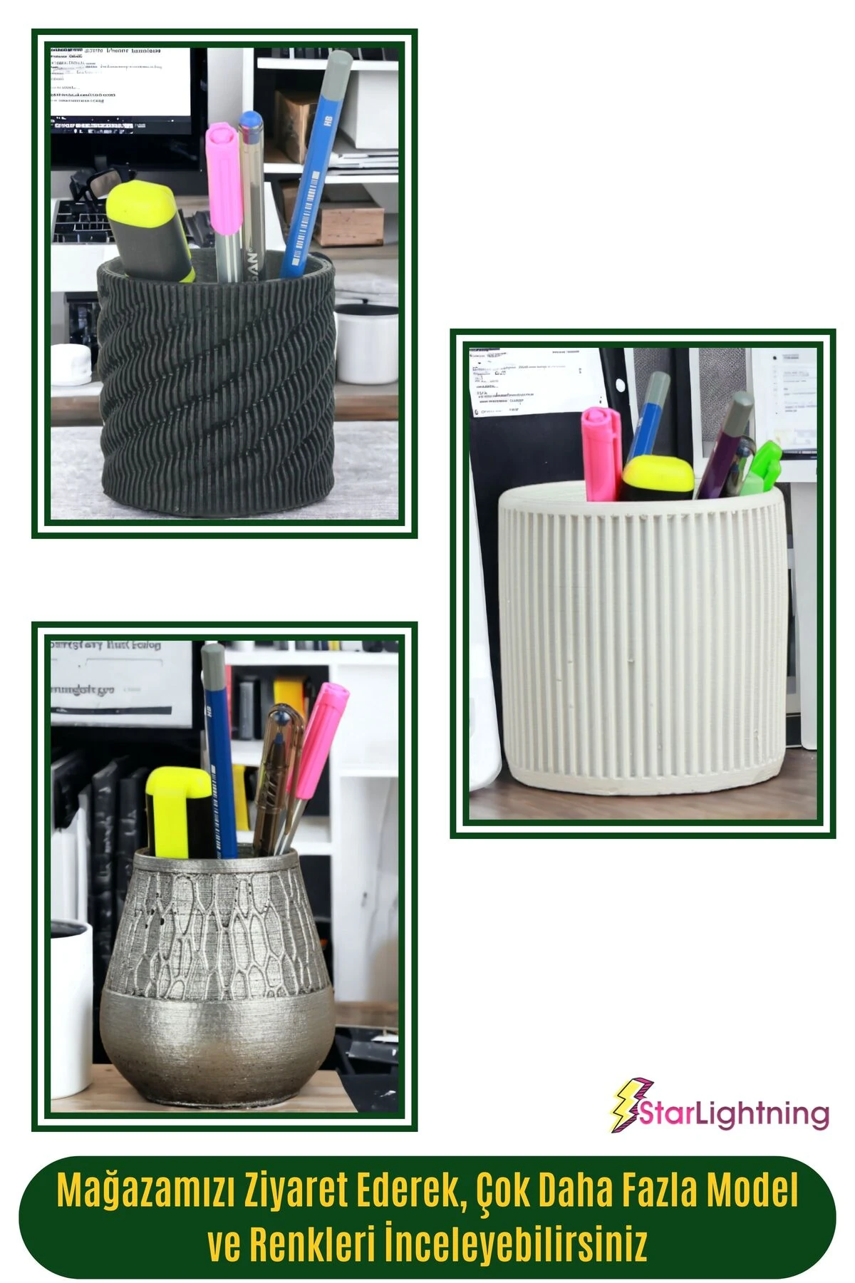 Kalemlik Masaüstü Organizer Kalemlik Masa Üstü Kalemlik Model 1