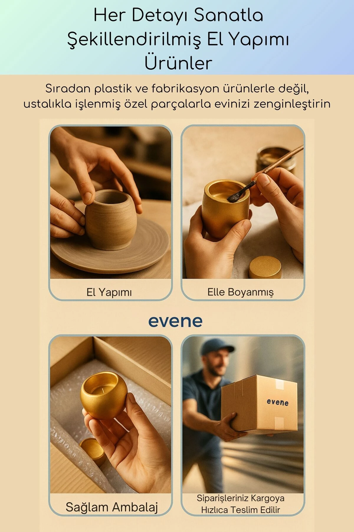 Mumluk Şamdan Ince Mum Uyumlu Beyaz Renk Model 63