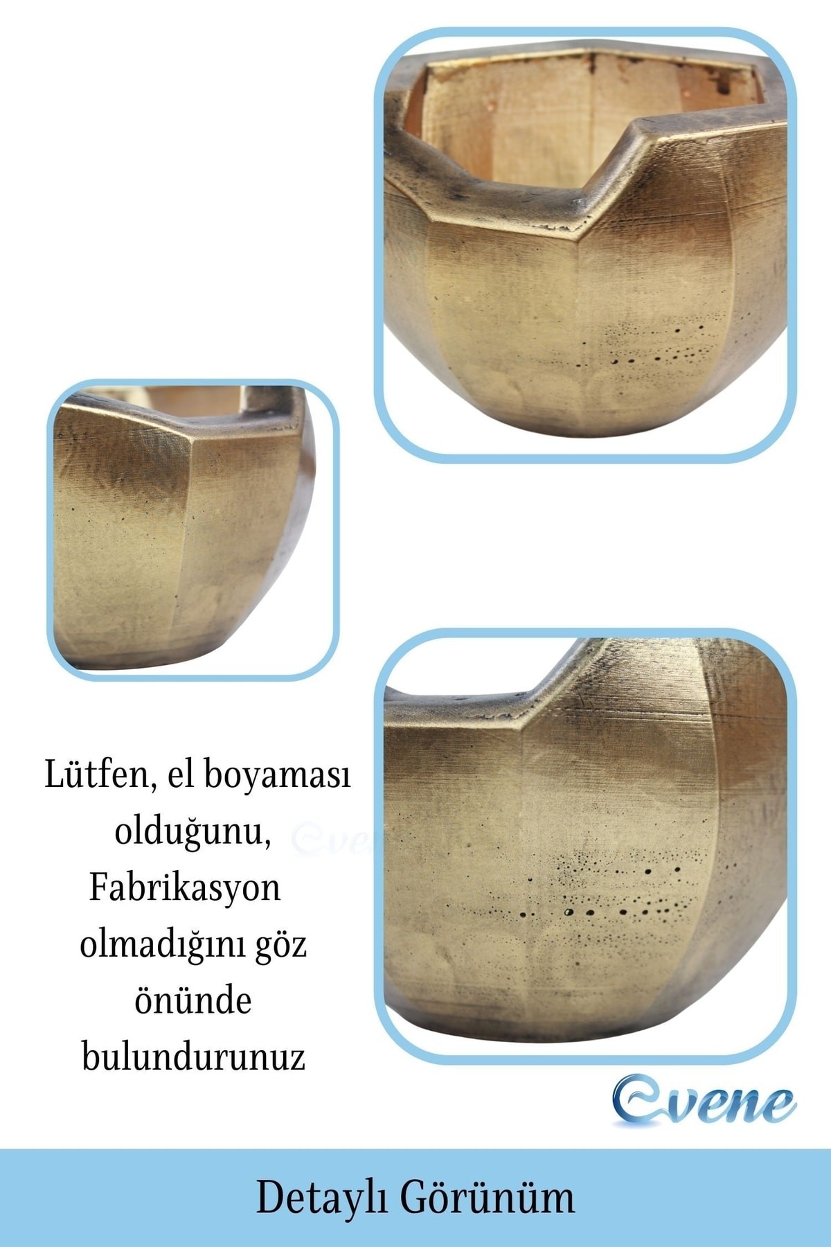 Saksı Çiçek Kaktüs Saksısı Lüx 11,5 Cm Gümüş Eskitme Varak Boyalı Önü Açık Desen Saksı Çiçeklik