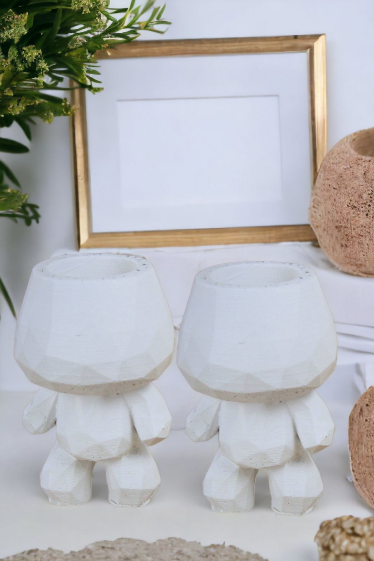 Şamdan Mumluk Dekoratif Mumluk Tealight Mumluk Model 5 İkili Mumluk