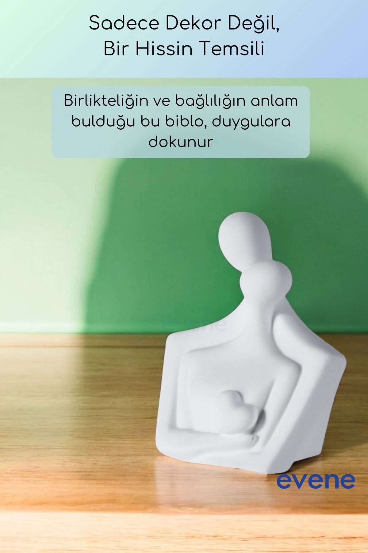 Dekoratif Obje Biblo Ev Dekorasyon Heykel Salon Masa Üstü Süs Eşyası Beyaz Model 47