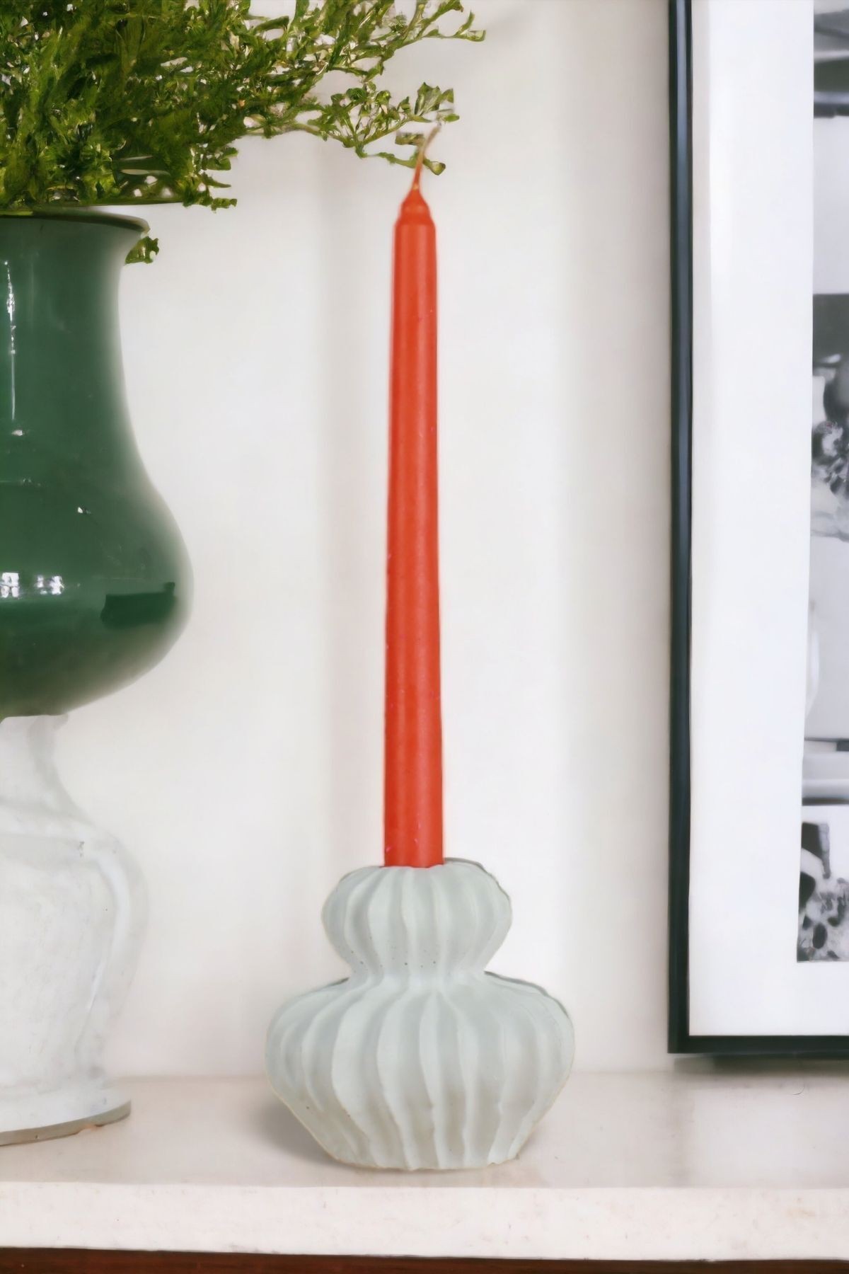 Şamdan Mumluk Dekoratif Mumluk Beyaz Renk Tealight Mumluk Model 19