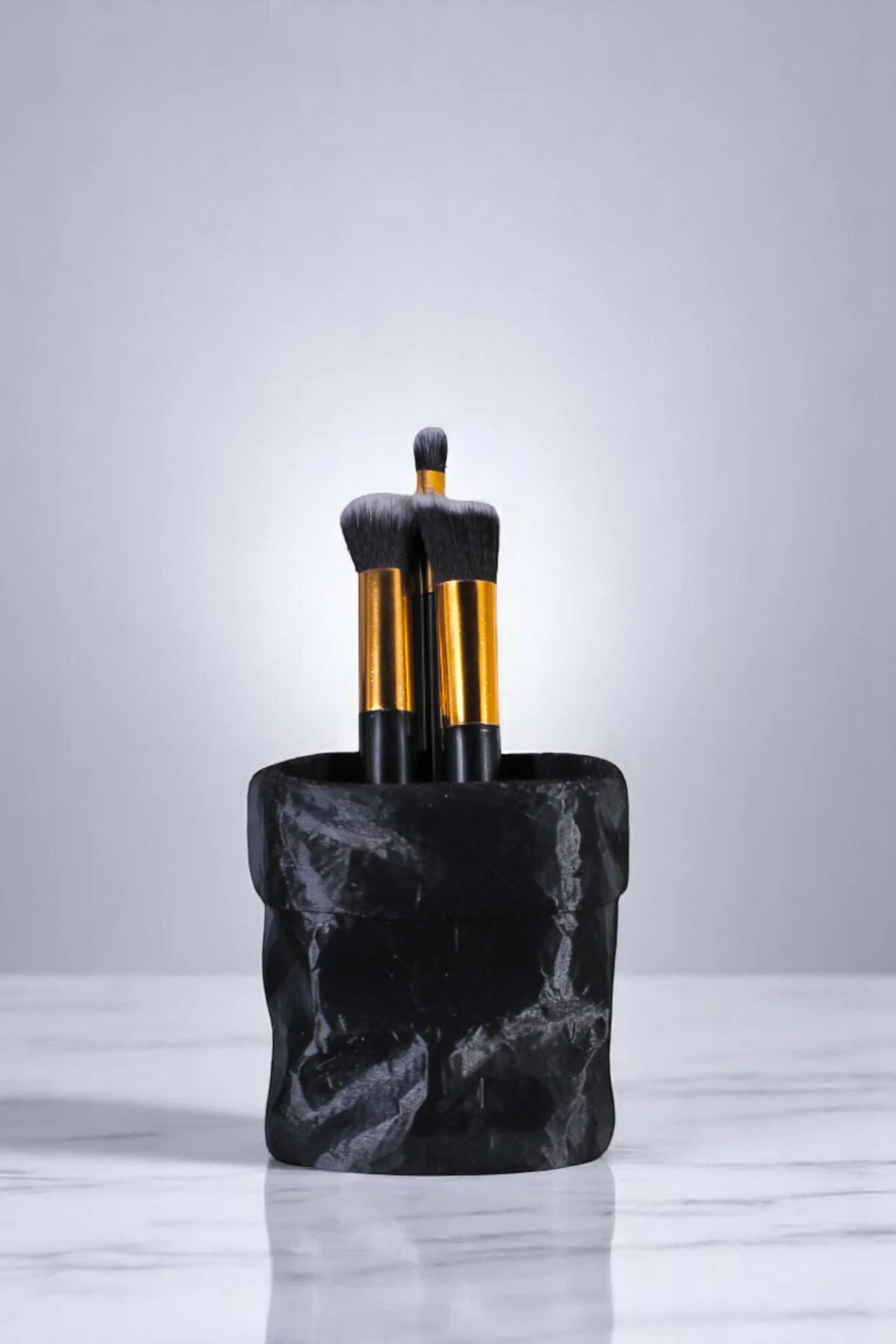 Makyaj Organizeri Makyaj Fırçalığı Makyaj Organizer Düzenleyici Siyah Renk Model 80