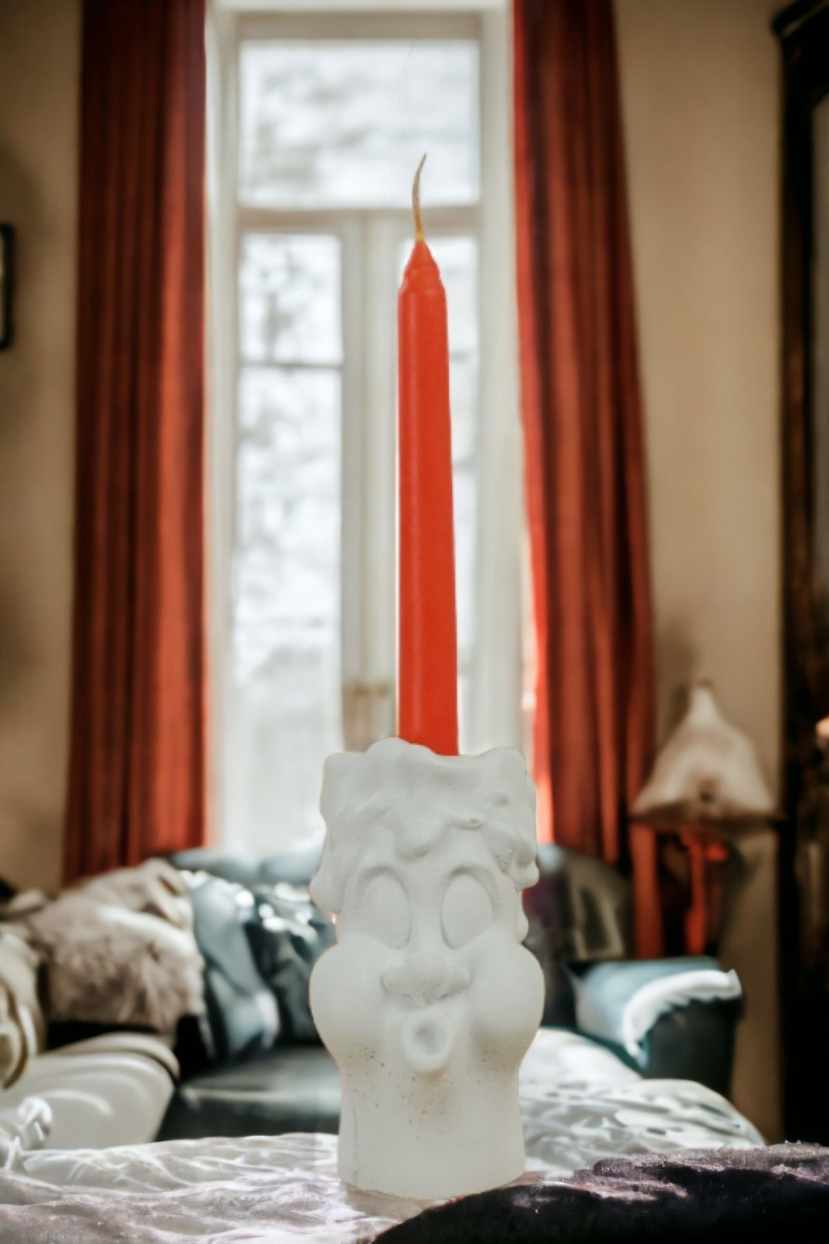 Şamdan Mumluk Dekoratif Mumluk Tealight Mumluk Model 3 İkili Mumluk