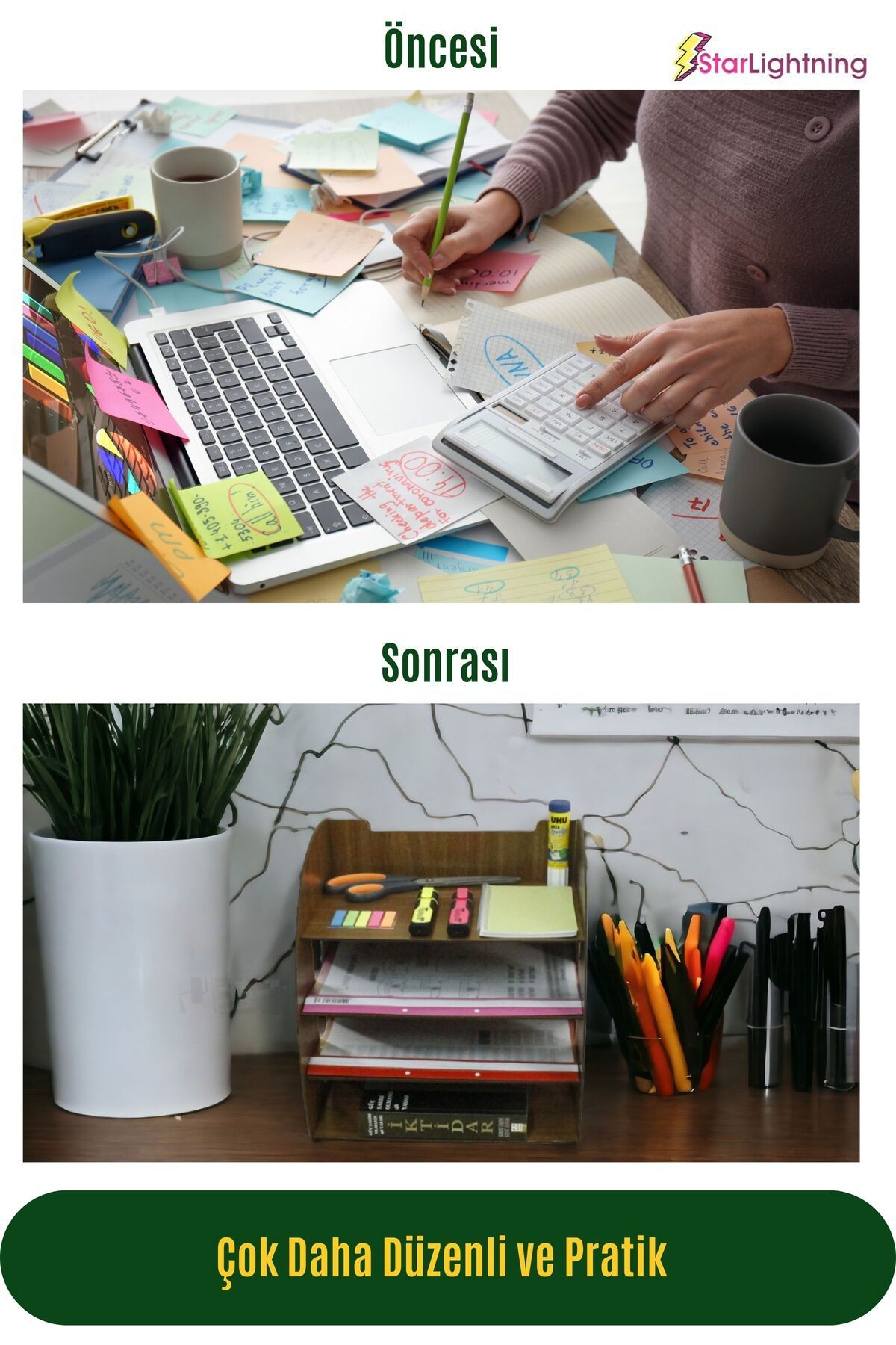 Masa Düzenleyici Organizer Evrak Rafı Masaüstü Organizer Model 6