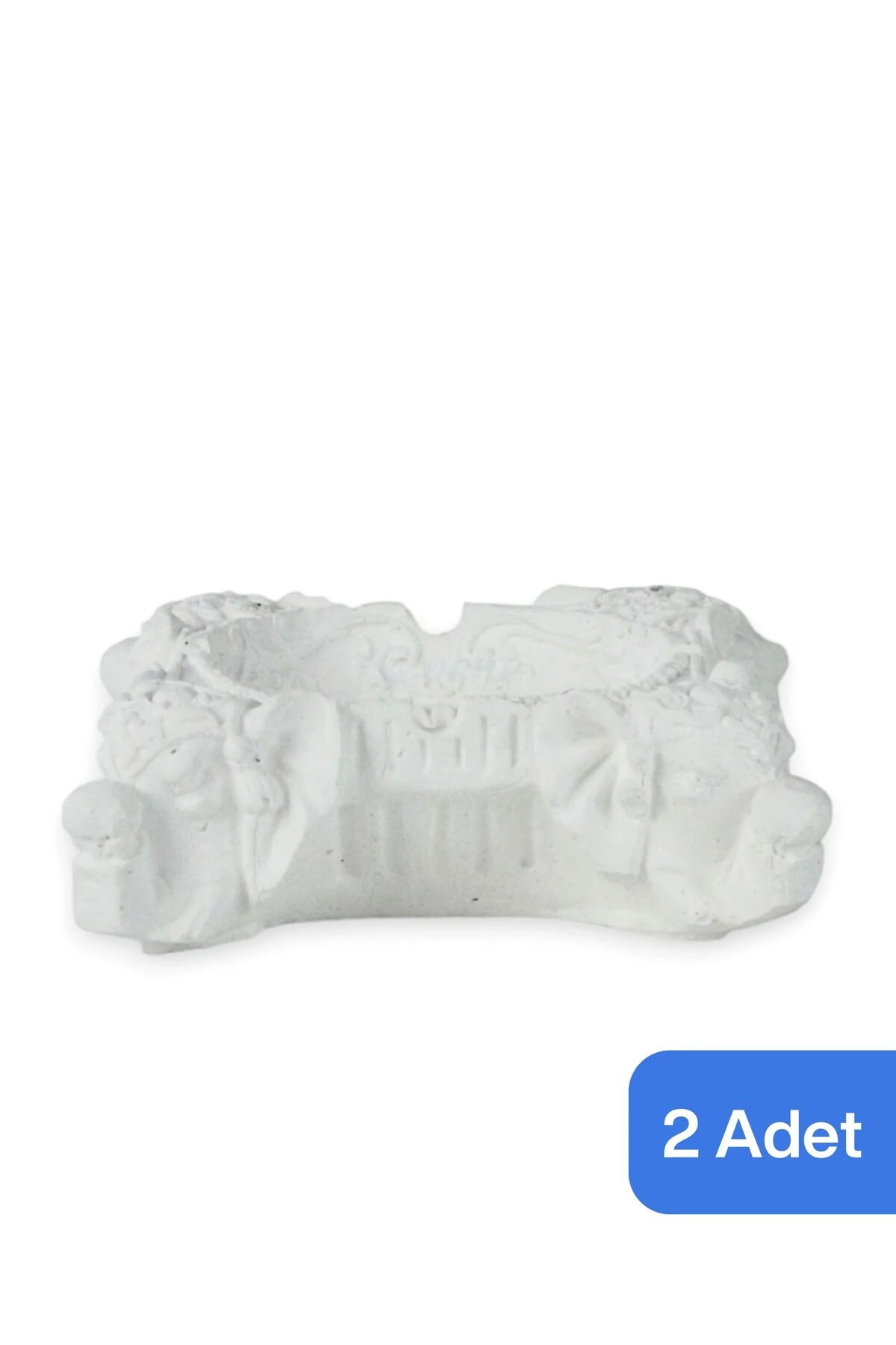 Küllük Beyaz Kül Tablası Dekoratif Küllük 2 Adet Model 6