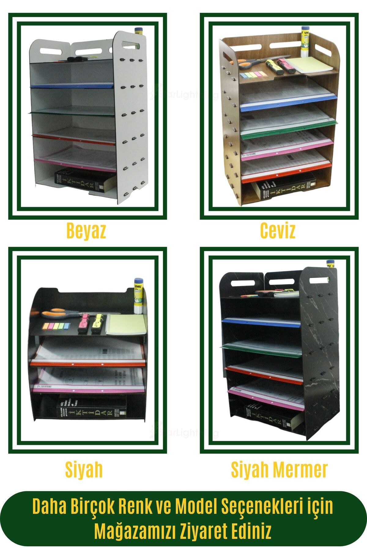 Masa Düzenleyici Organizer Evrak Rafı Masaüstü Organizer Model 5