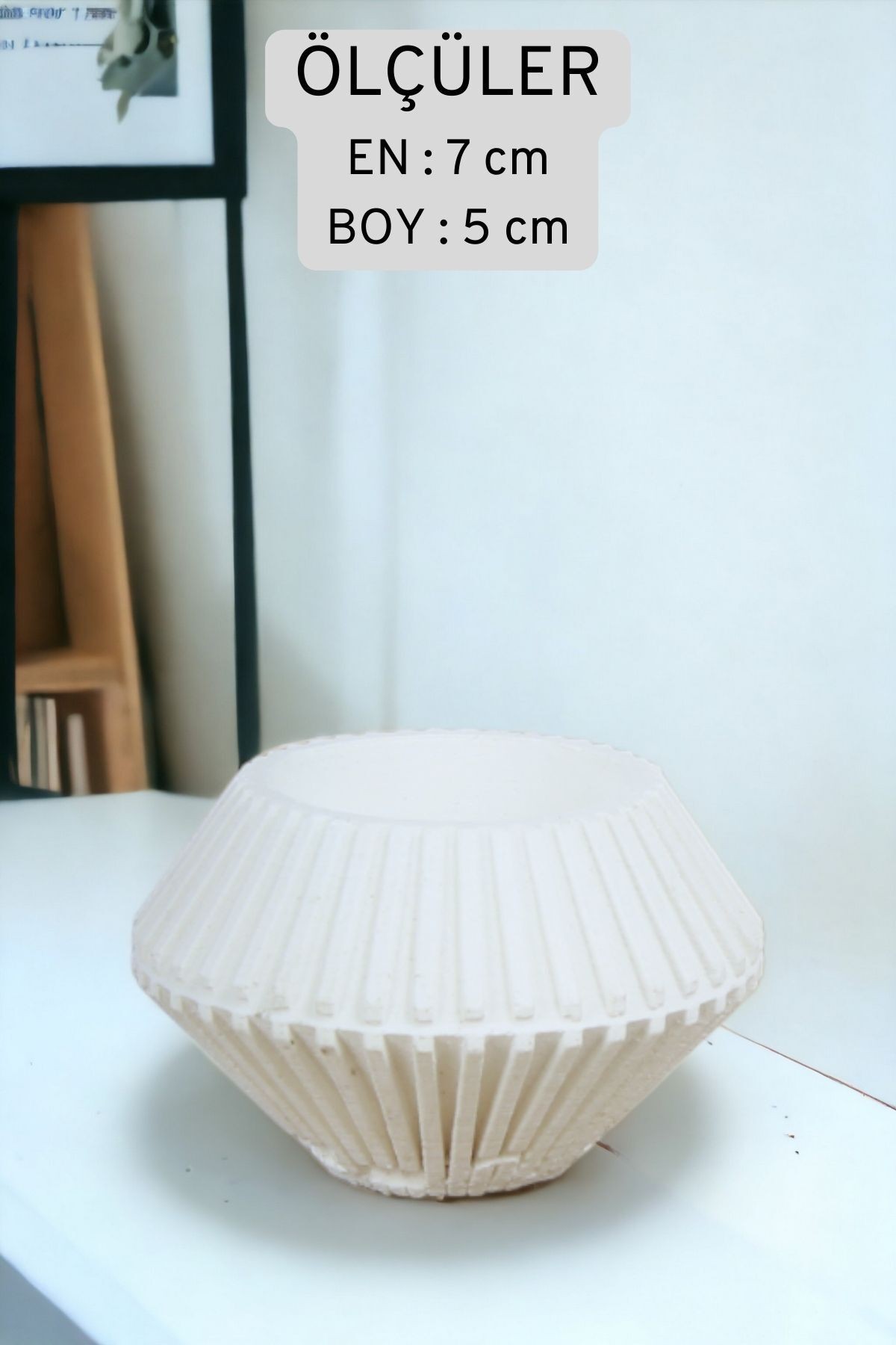 Şamdan Mumluk Dekoratif Mumluk Beyaz Renk Tealight Mumluk Model 37