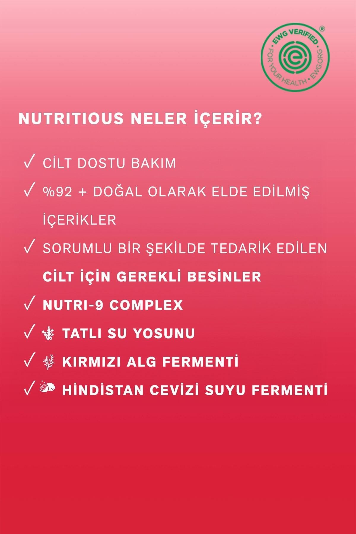 Nutritious 2-in-1 Yüz Temizleme Köpüğü & Maske, Gözenekler, Yağ Kontrolü, Doğal İçerikler - 125ml