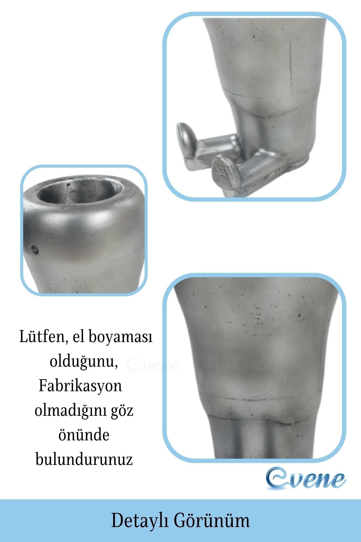 Saksı Çiçek Kaktüs Saksısı Lüx 13,5 Cm Gümüş Eskitme Varak Boyalı Havuç Desen Saksı Çiçeklik