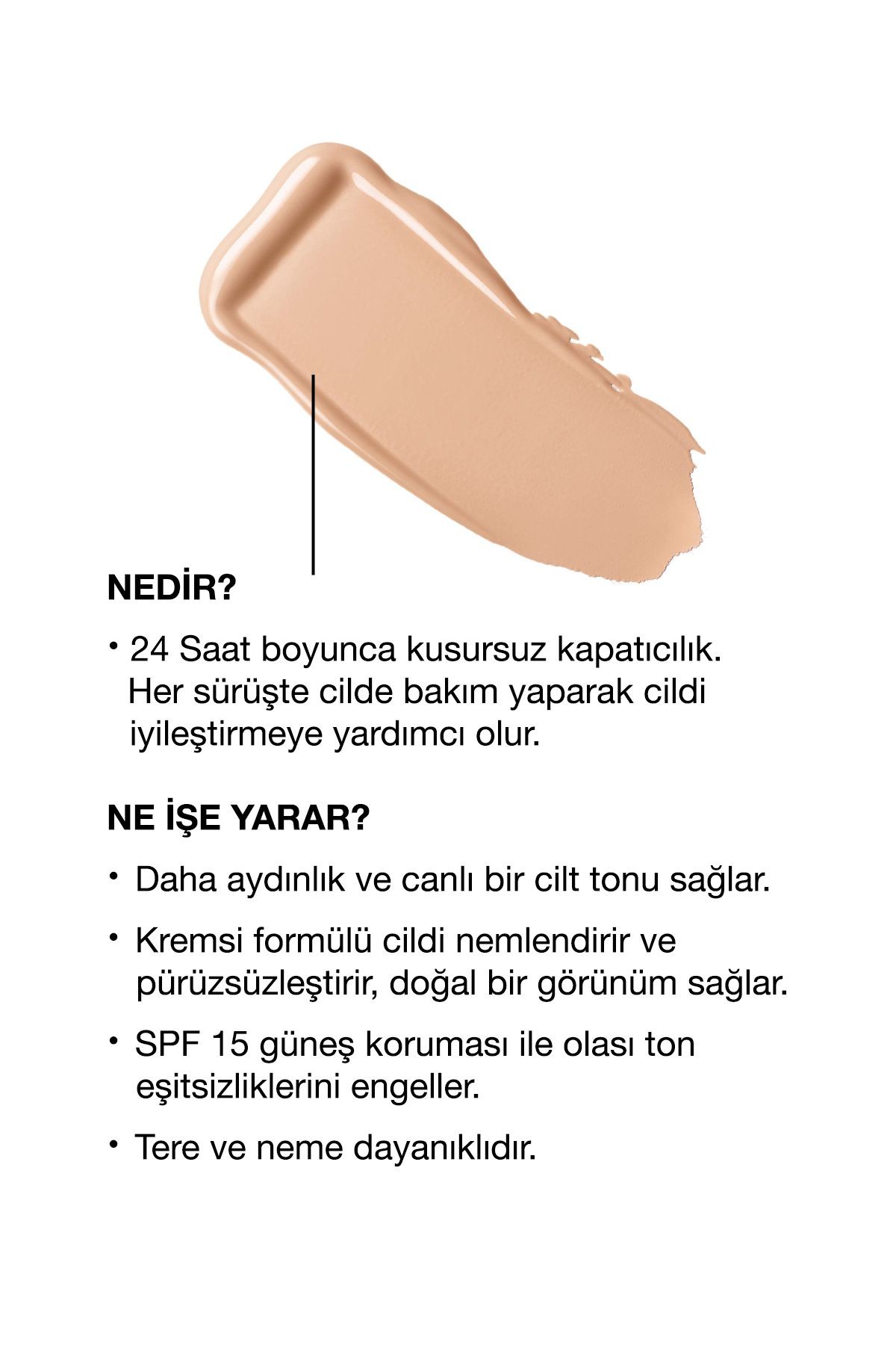 Even Better™ Doğal Bitişli Fondöten SPF 15 - Renk: CN 28 Ivory 30ml | C Vitamini