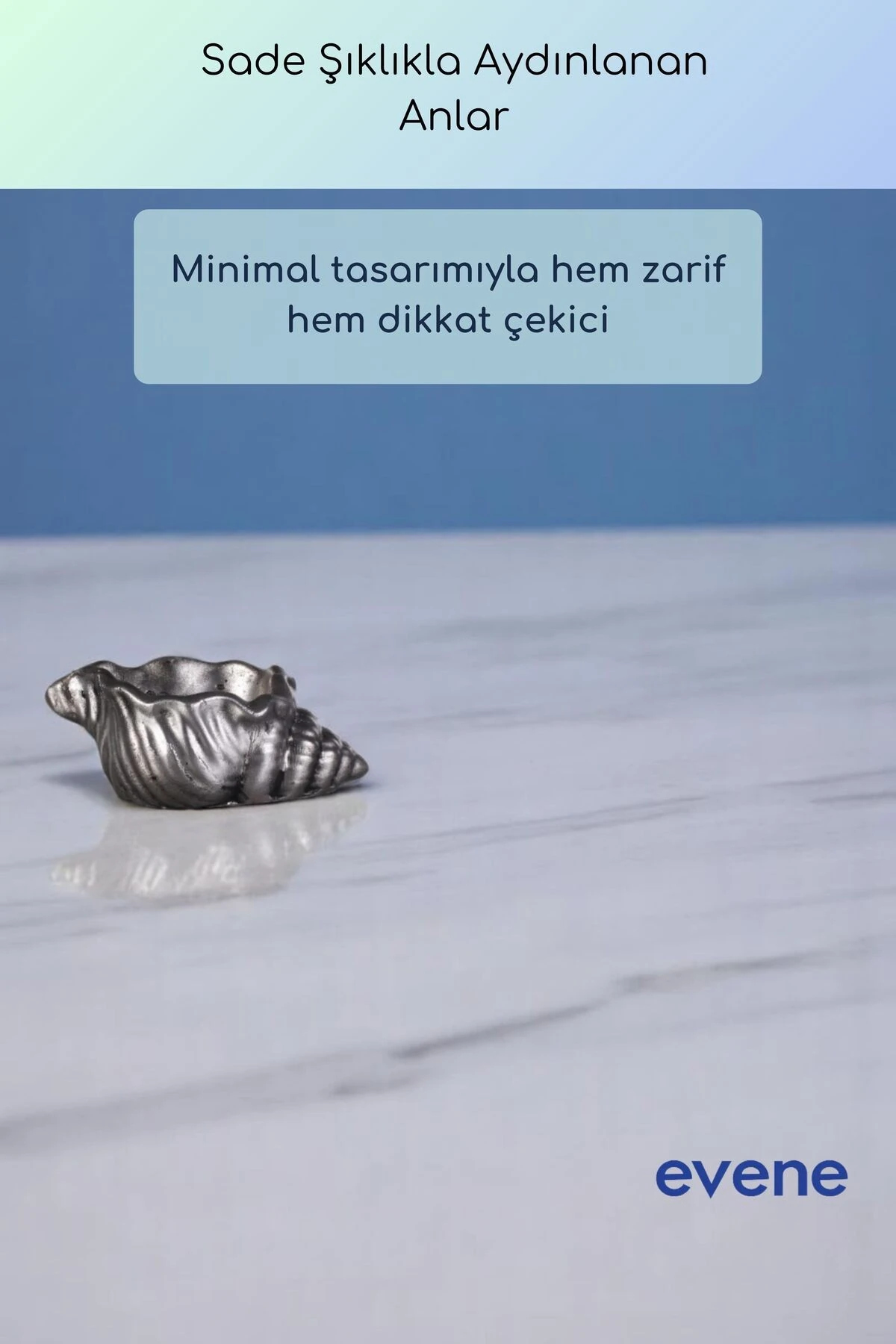 Mumluk Şamdan Ince Mum Uyumlu Gümüş Eskitme Renk Model 55