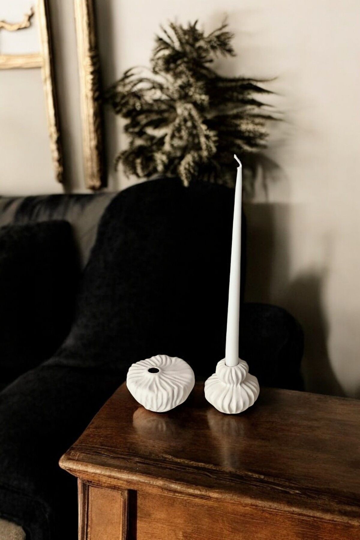 Dekoratif Mumluk Set Şamdan El Yapımı Model 2 image
