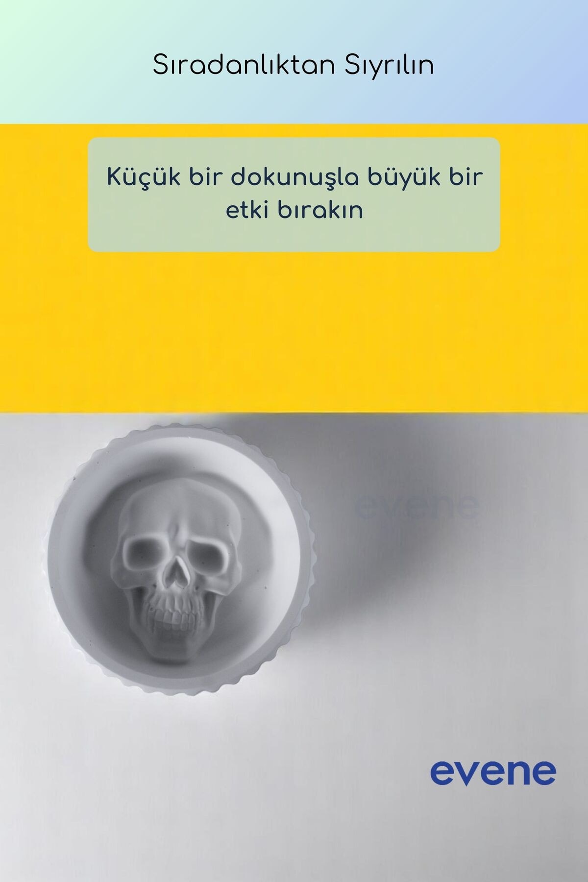 Küllük Beyaz Renk Kül Tablası Dekoratif Küllük Model 10