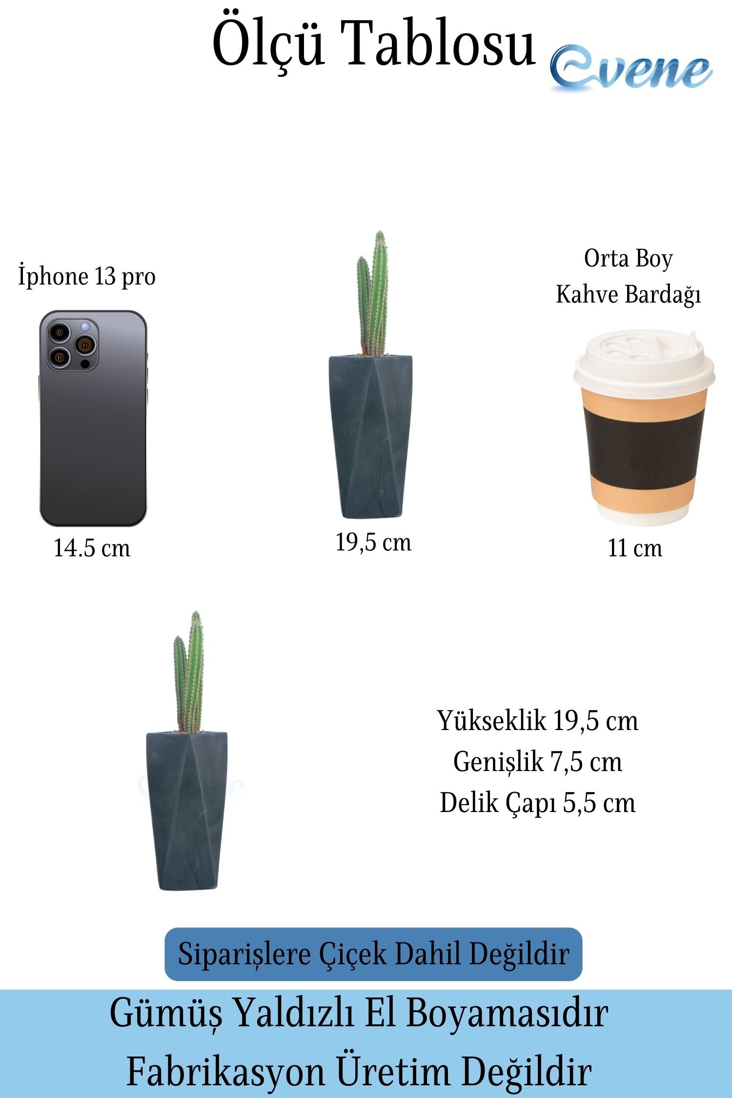 Çiçek Saksısı Uzun Beton Saksı Model 1