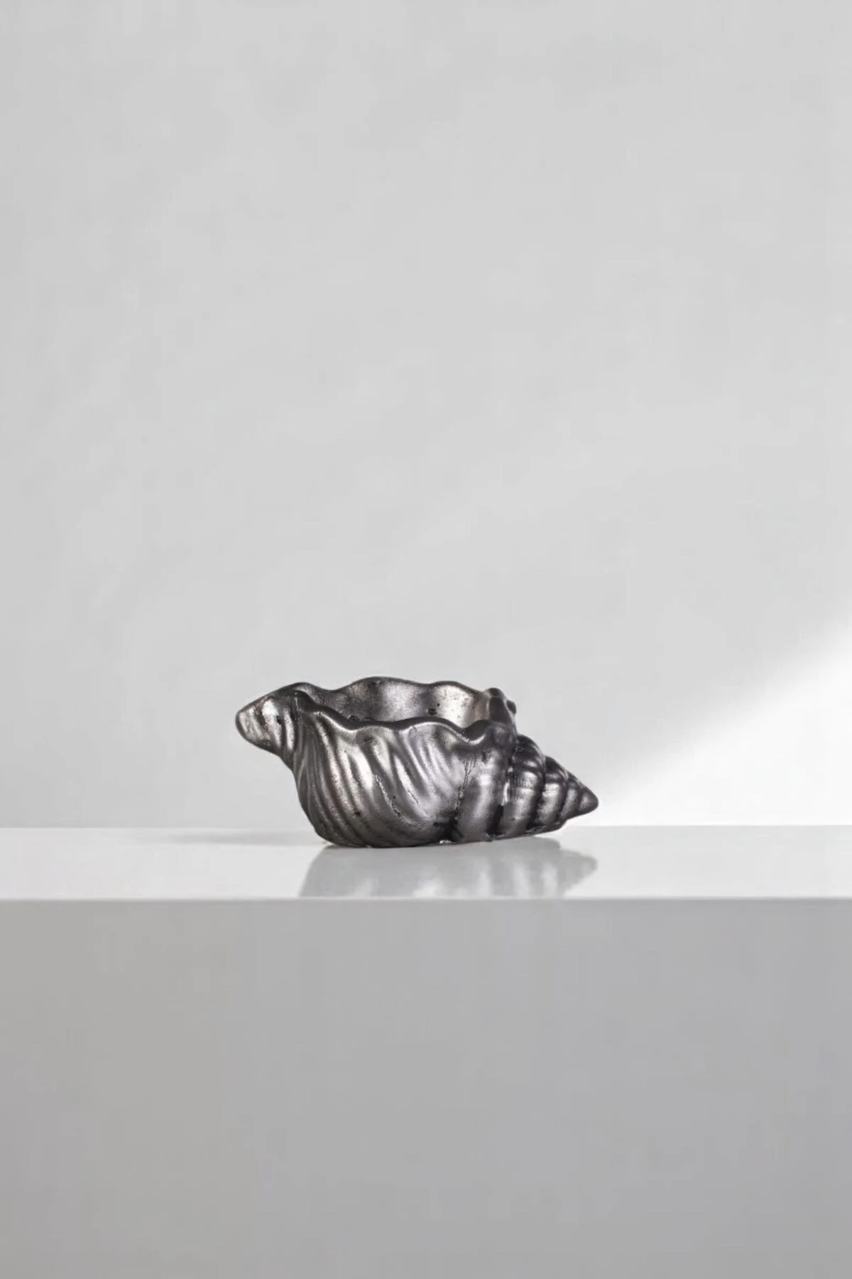 Mumluk Şamdan Ince Mum Uyumlu Gümüş Eskitme Renk Model 55 image