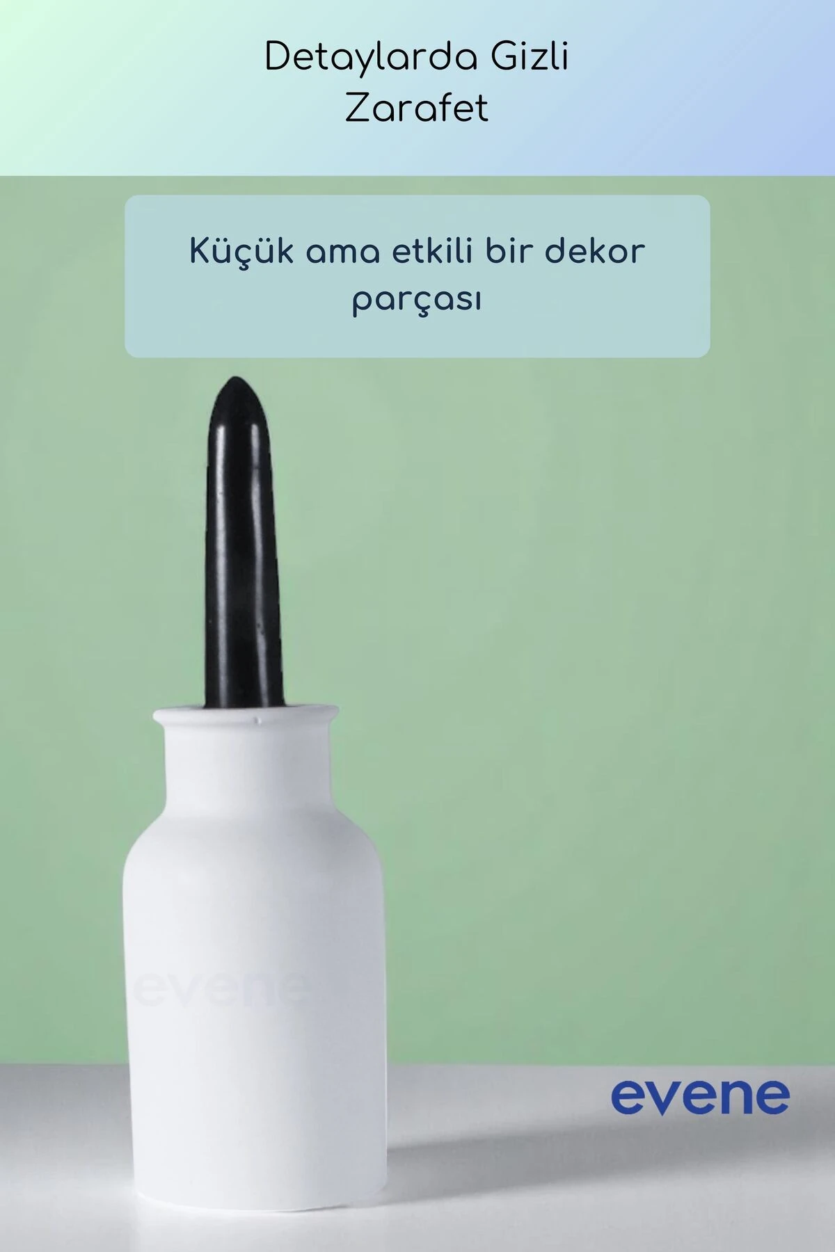 Mumluk Şamdan Ince Mum Uyumlu Beyaz Renk Model 65