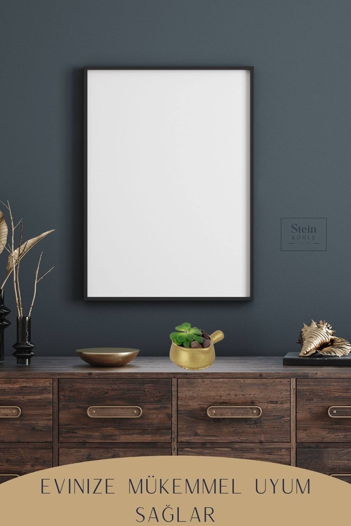 Dekoratif Saksı Minik Kaktüs Saksısı Altın Renk 1 Adet Mini Tava Model