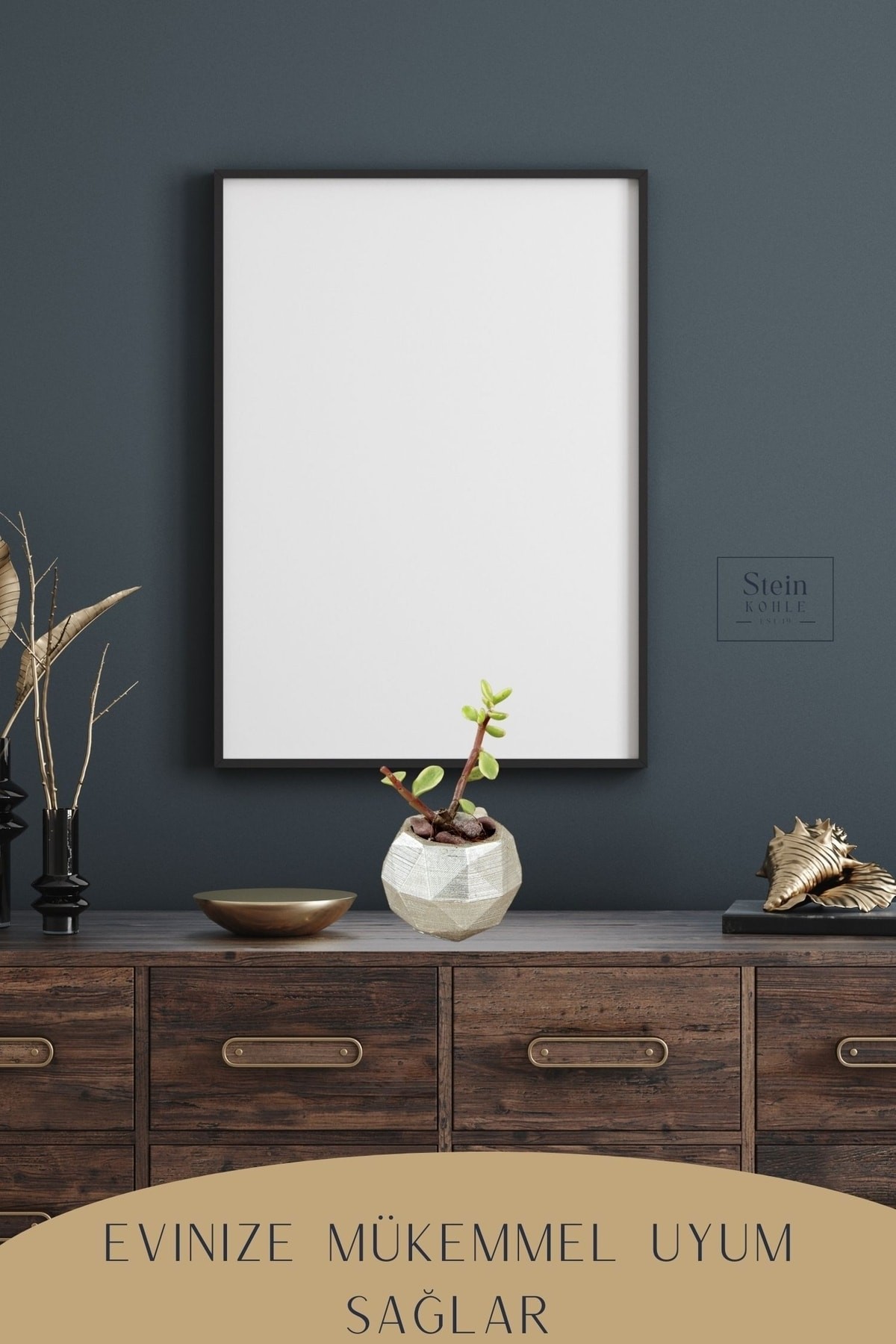 Dekoratif Saksı Minik Kaktüs Saksısı Gümüş Renk 1 Adet Dönen Poly Model