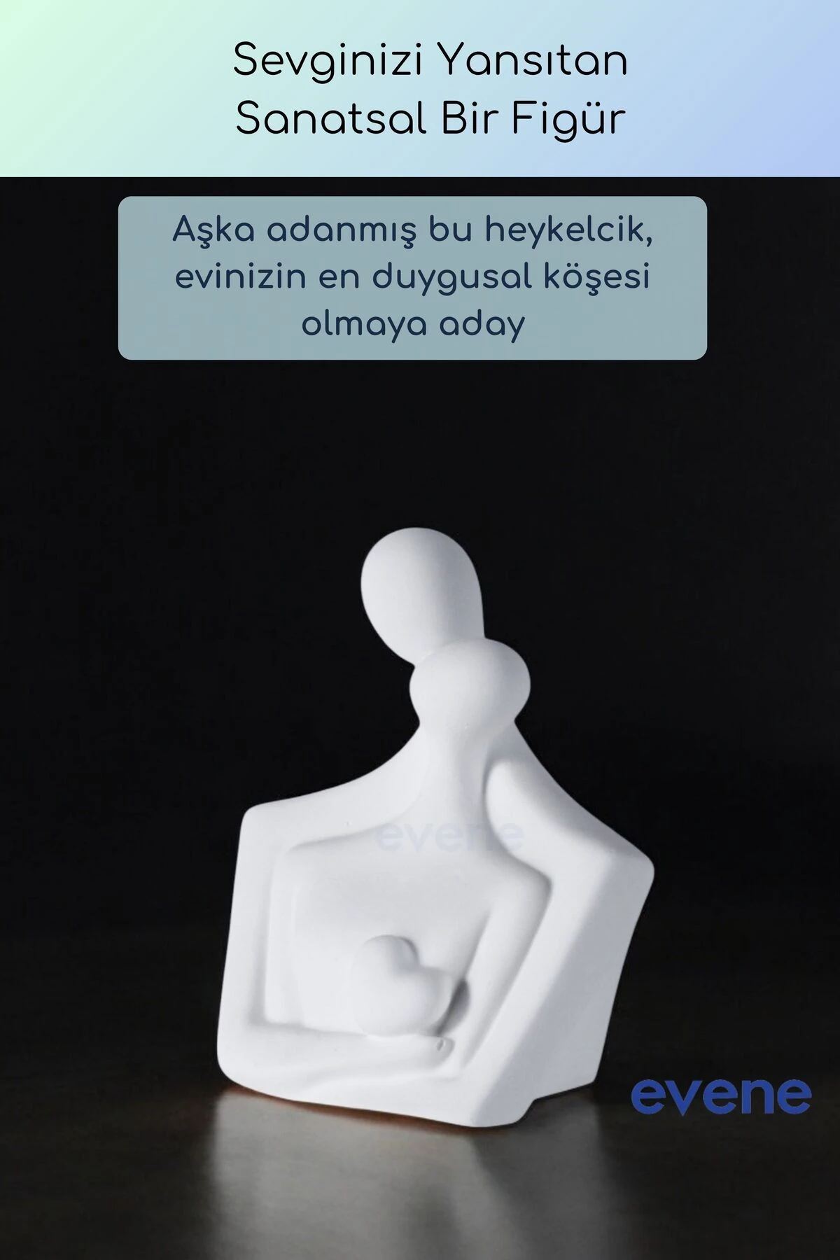 Dekoratif Obje Biblo Ev Dekorasyon Heykel Salon Masa Üstü Süs Eşyası Beyaz Model 47