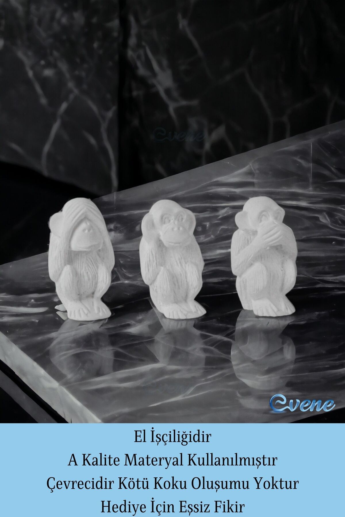 Biblo Dekoratif Obje Heykel Biblo Dekoratif Süs Eşyası Beyaz Model 32
