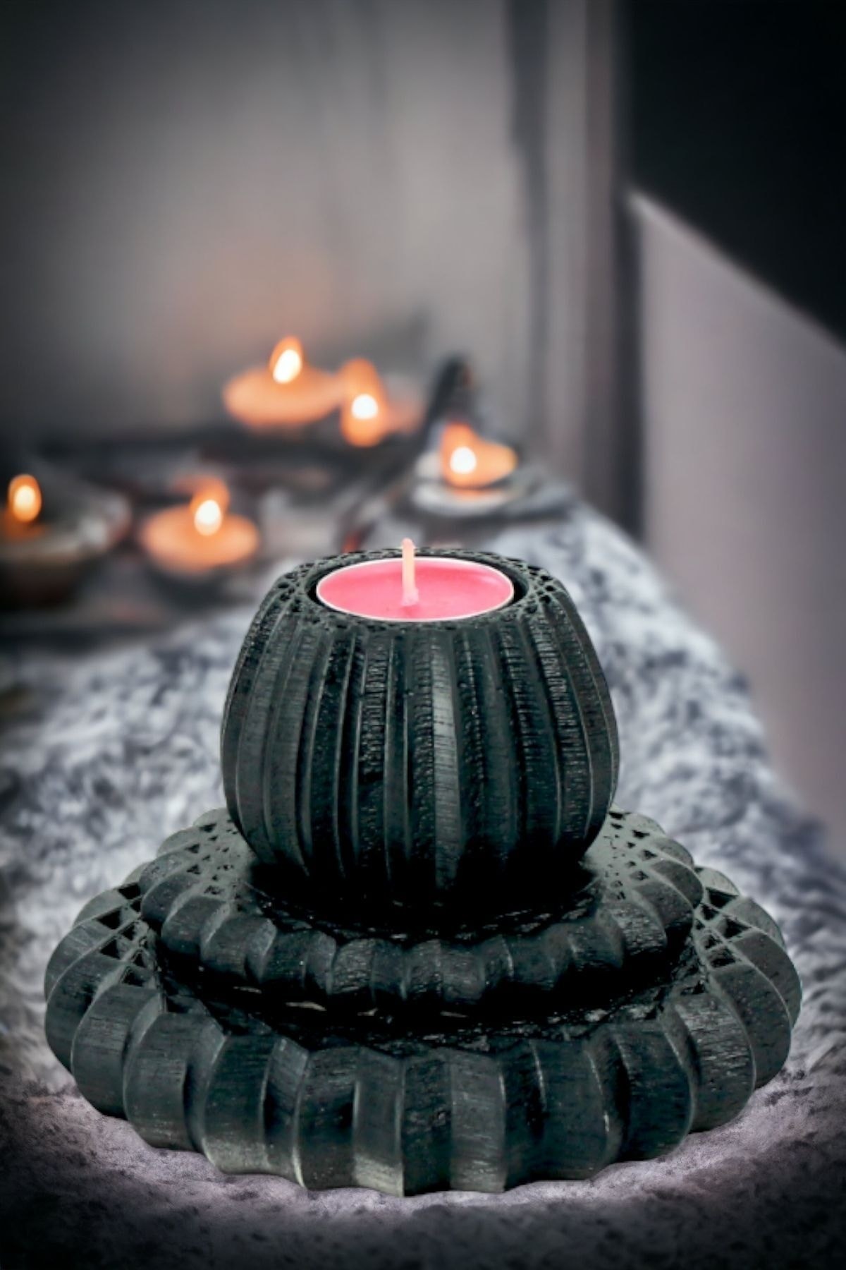 Şamdan Mumluk Tealight ve Şamdan Mum Uyumlu Model 1