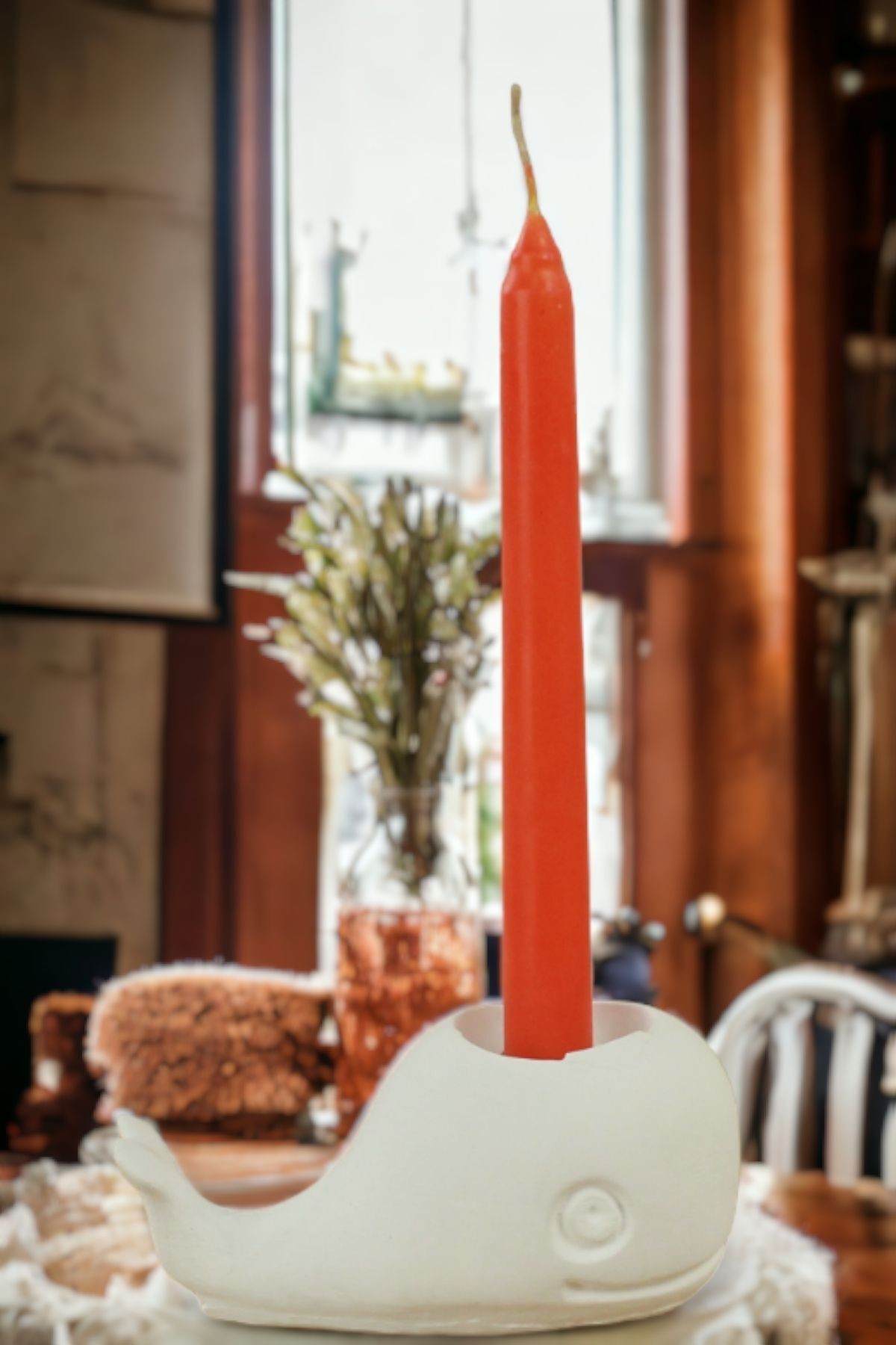 Şamdan Mumluk Dekoratif Mumluk Beyaz Renk Tealight Mumluk Model 6