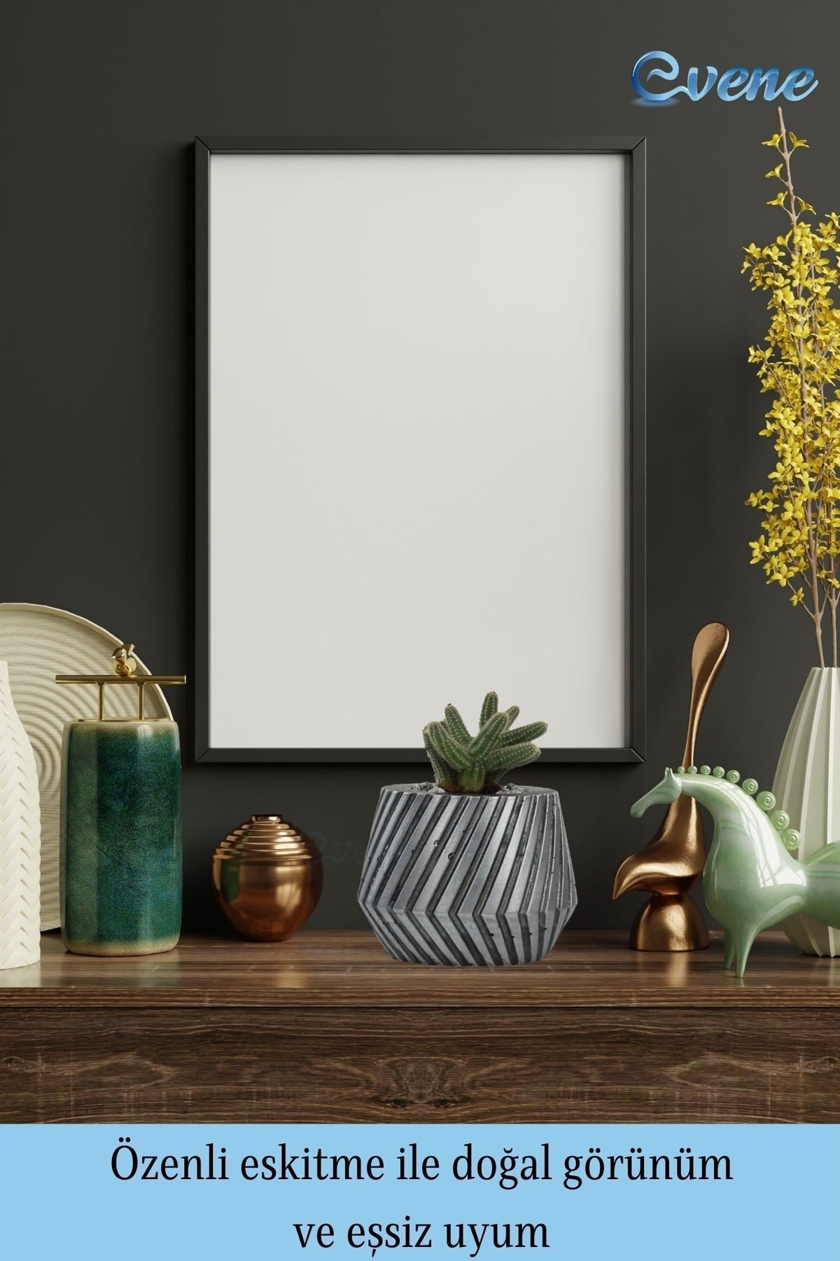 Saksı Çiçek Kaktüs Saksısı Lüx 15 Cm Gümüş Eskitme Varak Boyalı Dişli Desen Saksı Çiçeklik