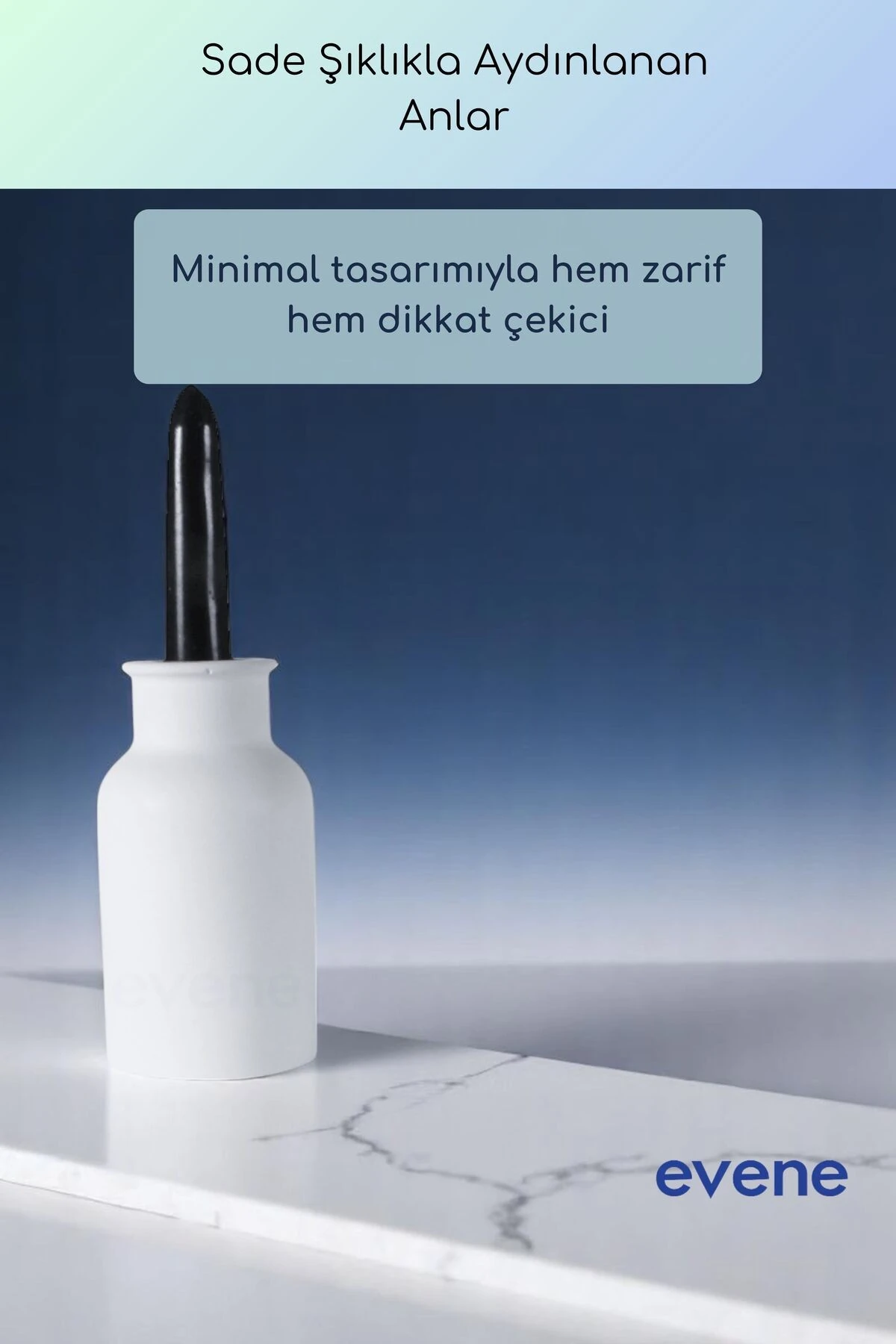 Mumluk Şamdan Ince Mum Uyumlu Beyaz Renk Model 65