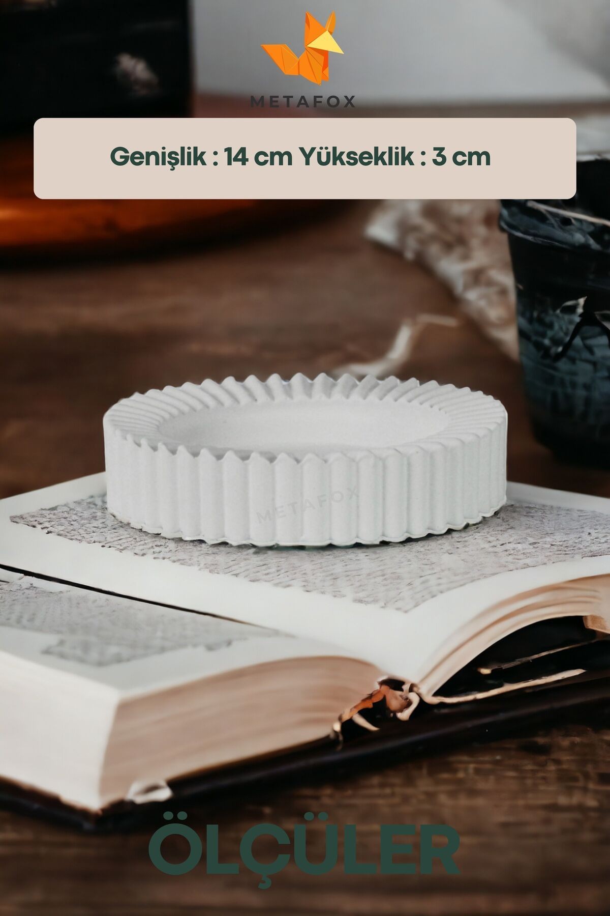 Küllük Kül Tablası Sigara Küllüğü Beyaz 2 Adet Model 5