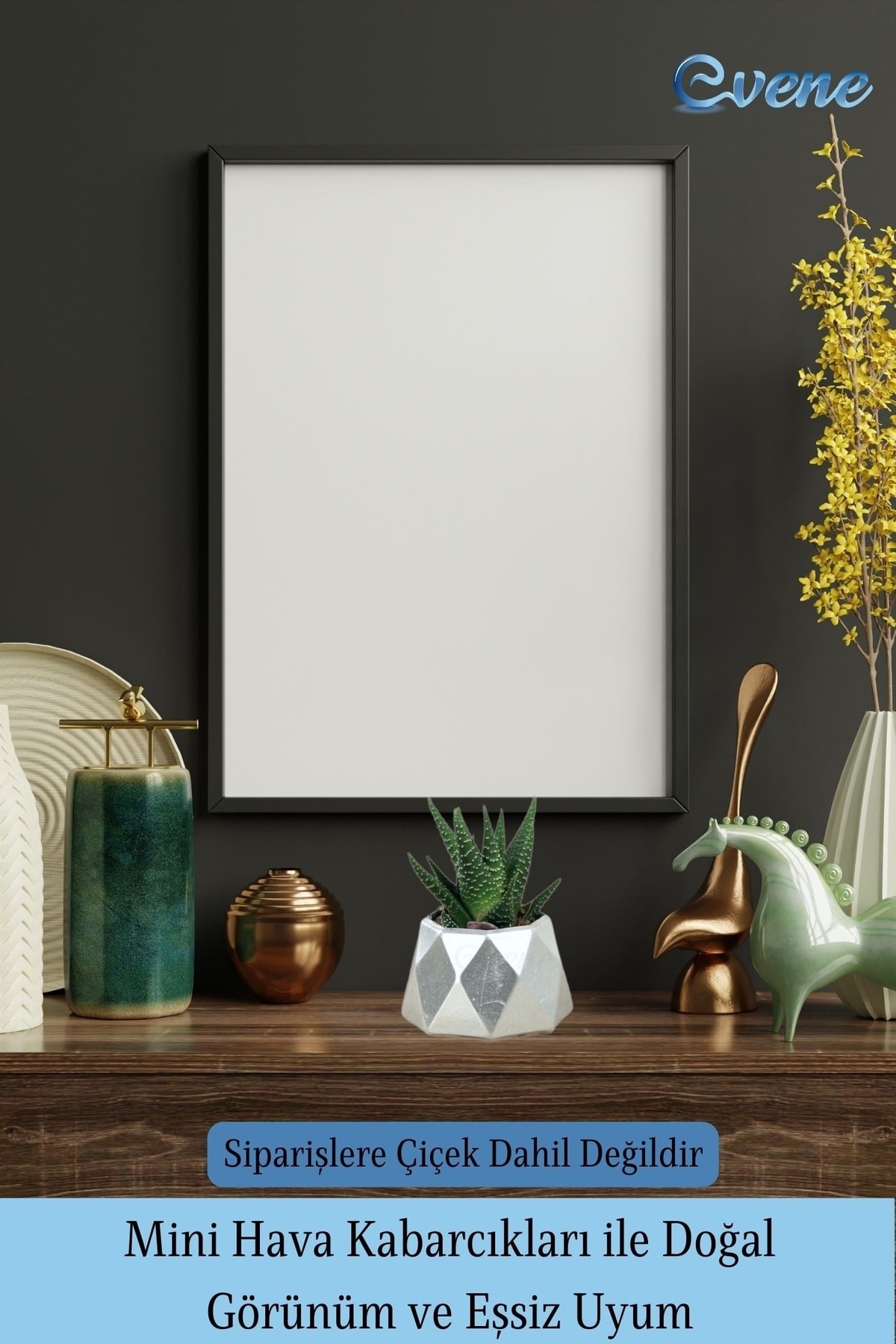 Mini Çiçek Saksı Küçük Sukulent Gümüş Kaktüs Saksısı Mini Poly 1 Model