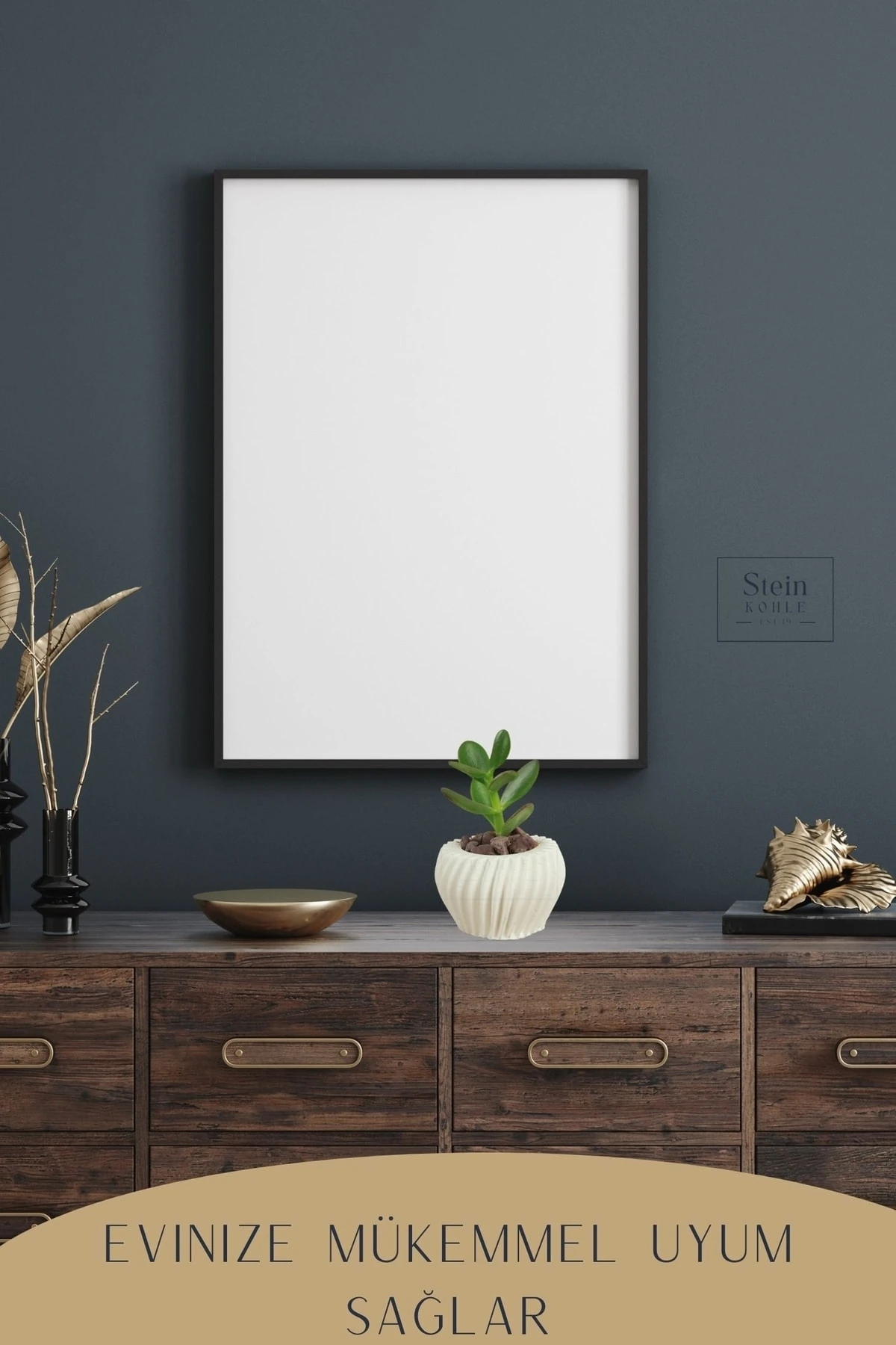 Dekoratif Saksı Minik Kaktüs Saksısı Beyaz Renk 1 Adet Derin Çizgili Spiral Model