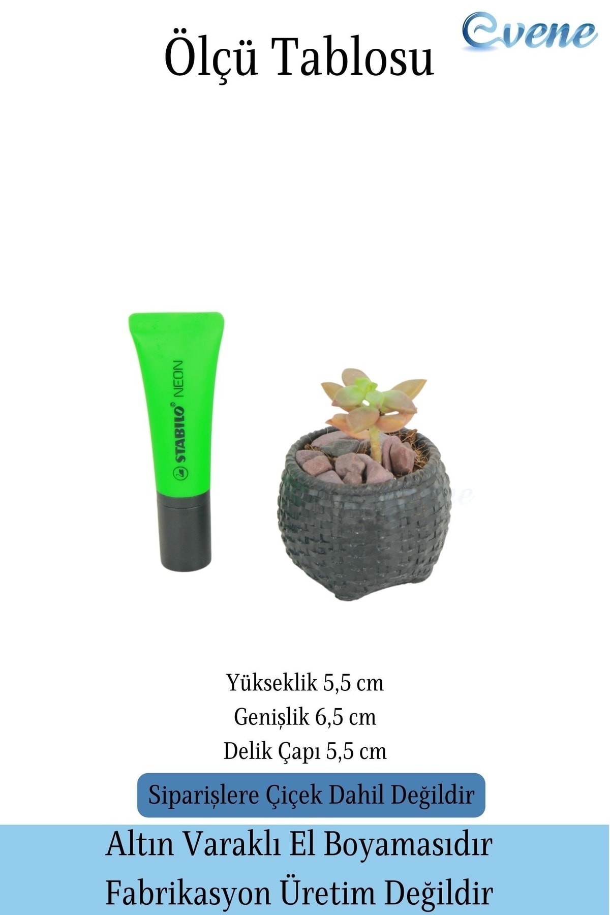 Mini Çiçek Saksı Küçük Sukulent Siyah Kaktüs Saksısı Sepet Örgü Saksı Model