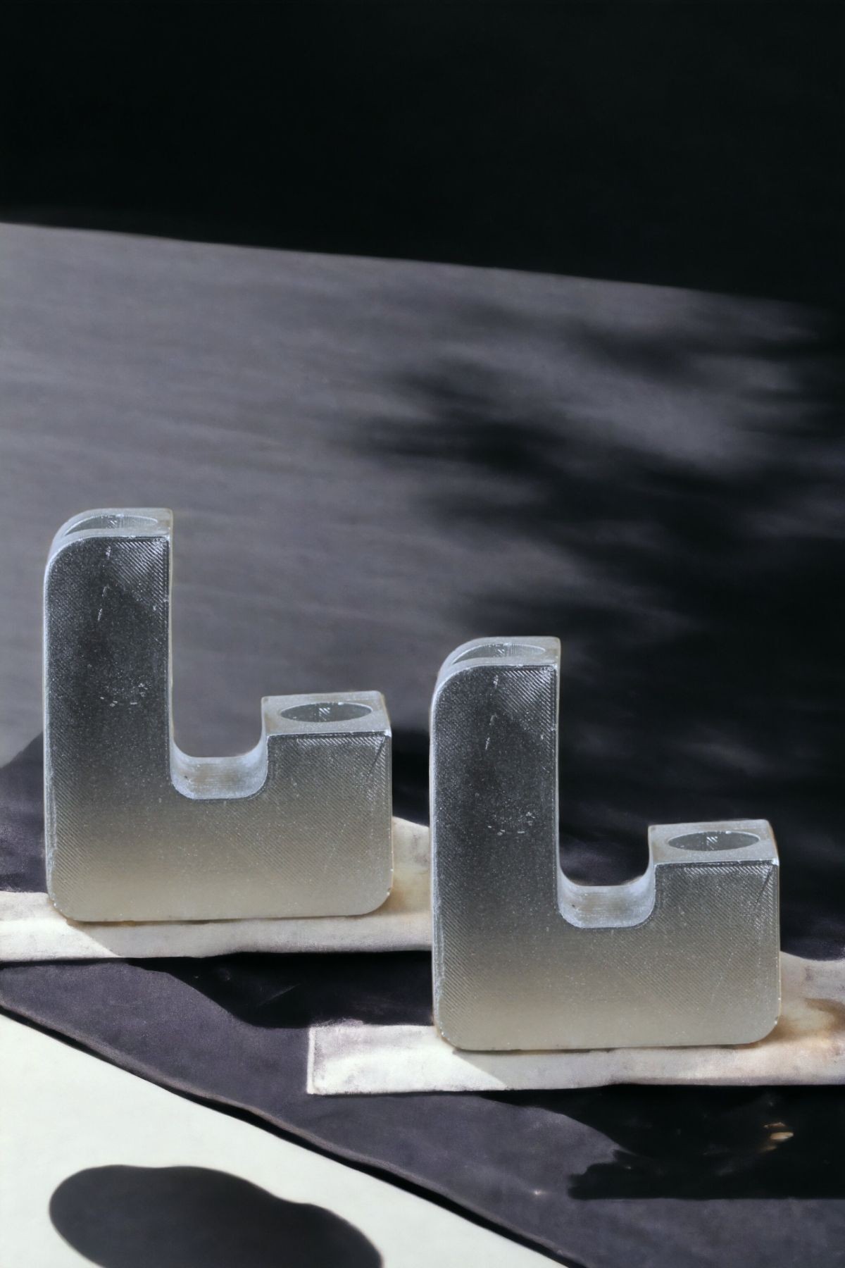 Şamdan Mumluk Dekoratif Mumluk Tealight Mumluk Model 12 İkili Mumluk