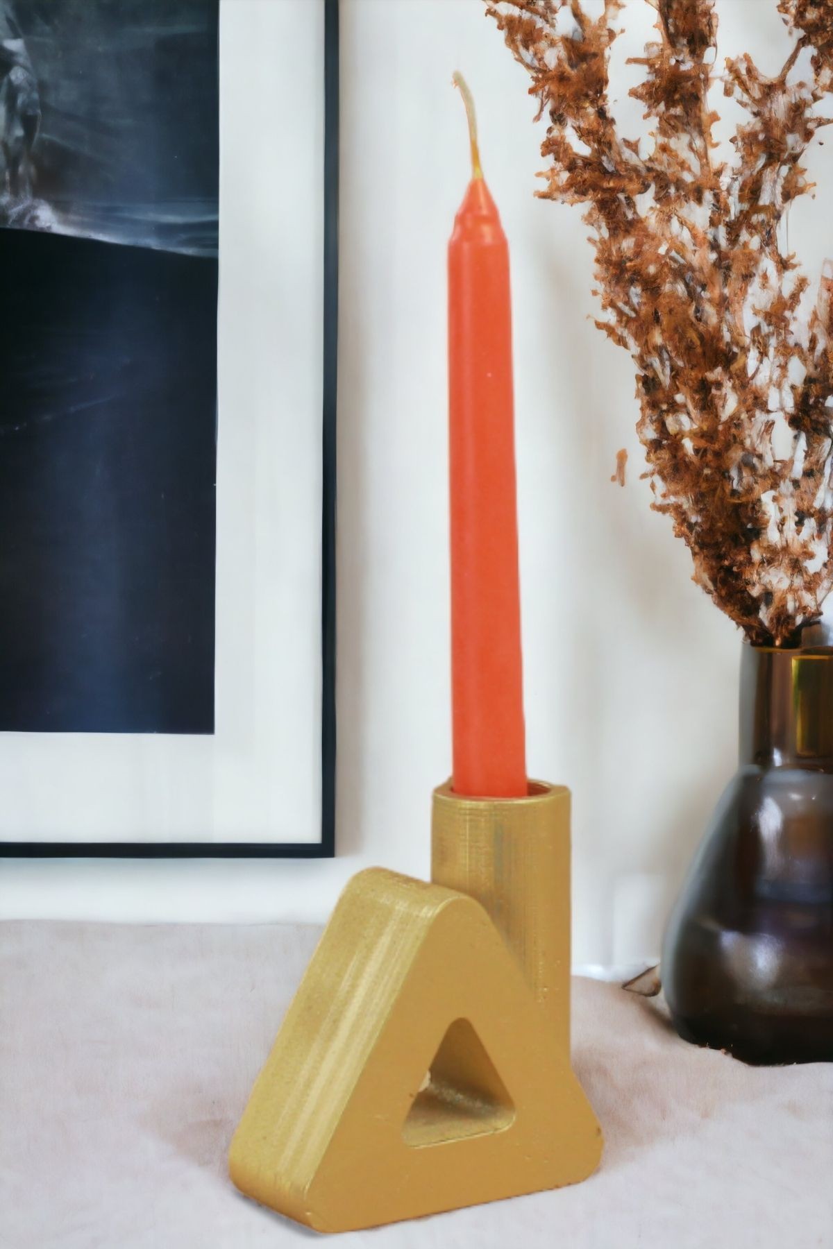 Şamdan Mumluk Altın Tealight ve Şamdan Mum Uyumlu Model 8