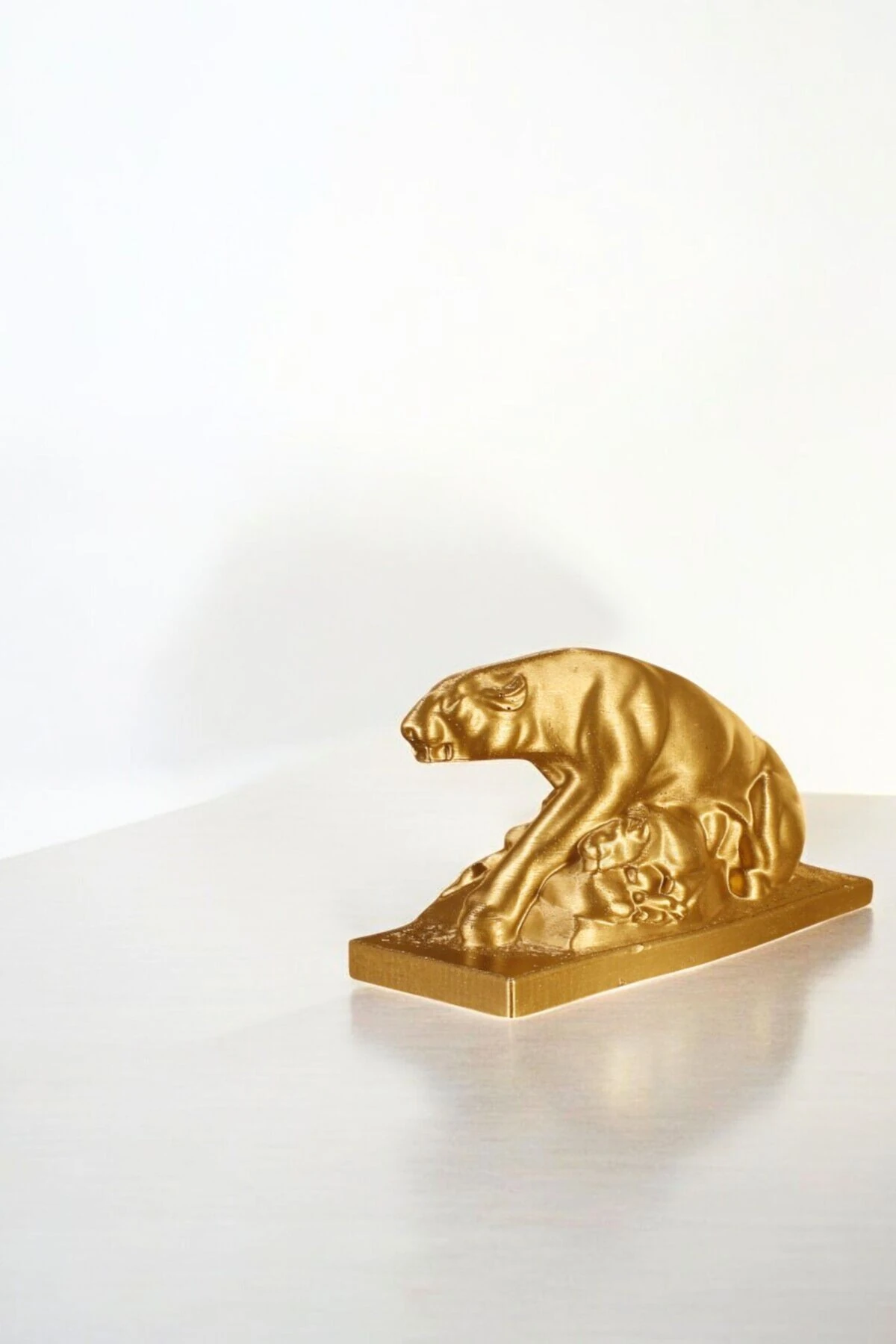 Dekoratif Obje Biblo Ev Dekorasyon Heykel Salon Masa Üstü Süs Eşyası Altın Model 59 image