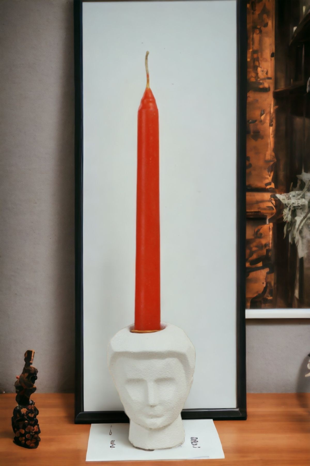 Şamdan Mumluk Dekoratif Mumluk Beyaz Renk Tealight Mumluk Model 10