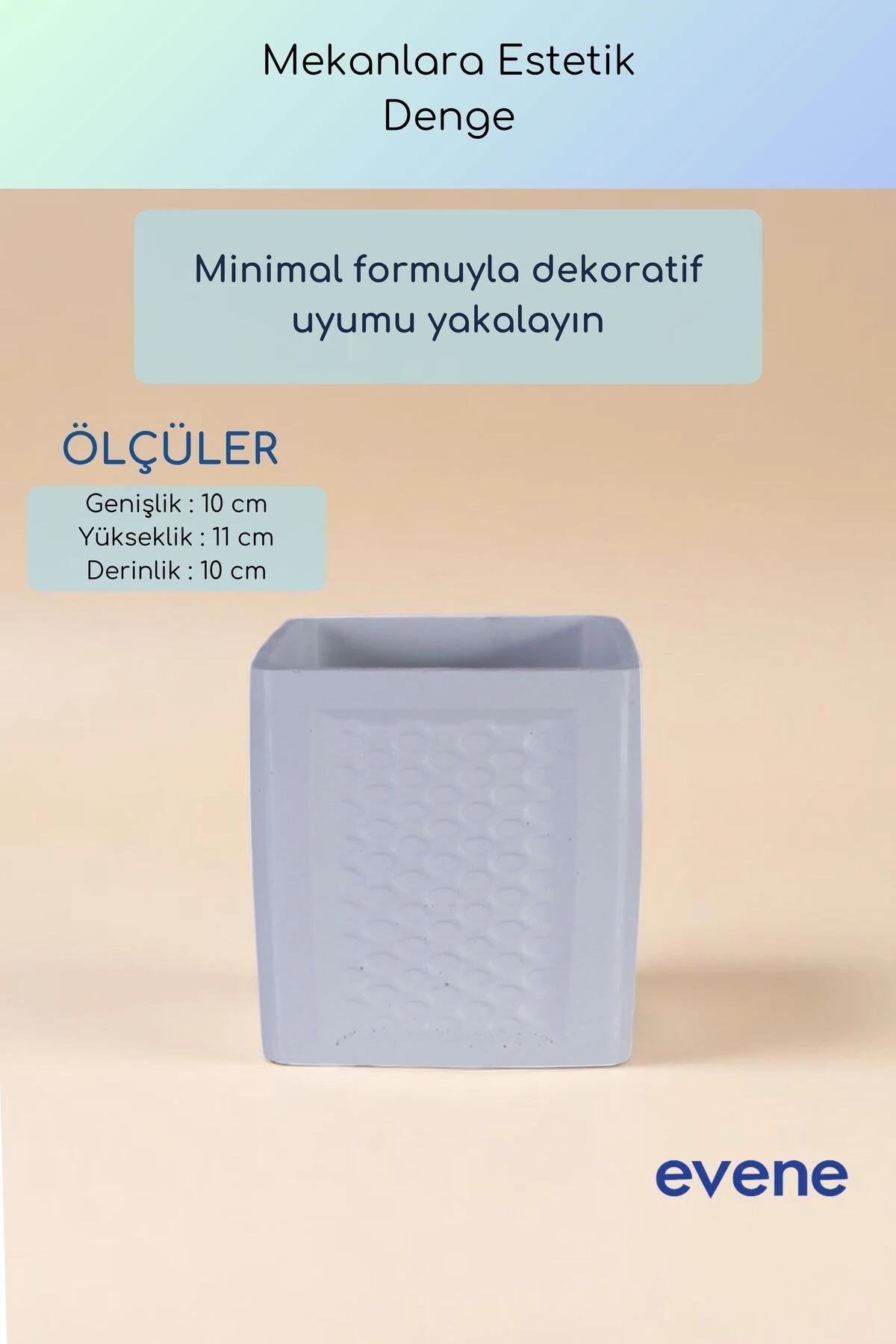 Vazo Küçük Vazo Masa Üstü Vazo Ev Dekorasyon Vazo Beyaz Renk Model 86