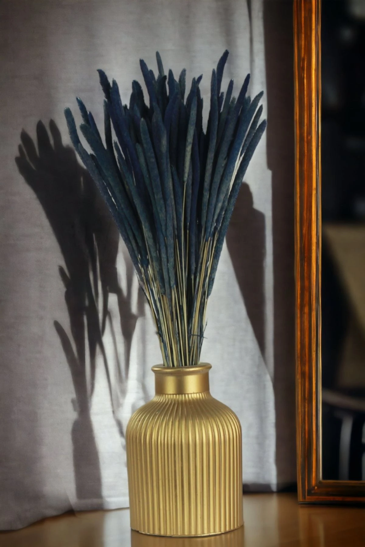 Dekoratif Vazo El Yapımı Altın Renk Model 3