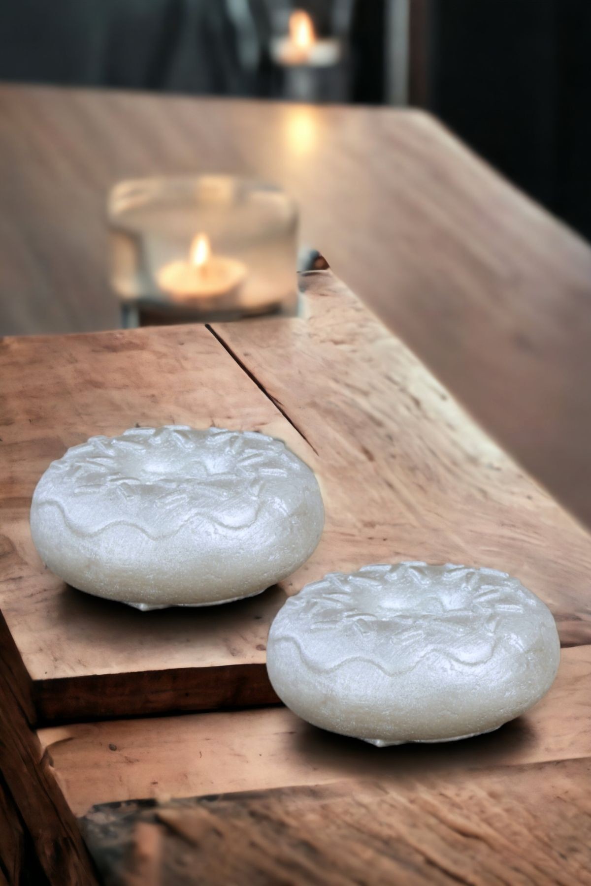 Şamdan Mumluk Dekoratif Mumluk Tealight Mumluk Model 33 İkili Mumluk