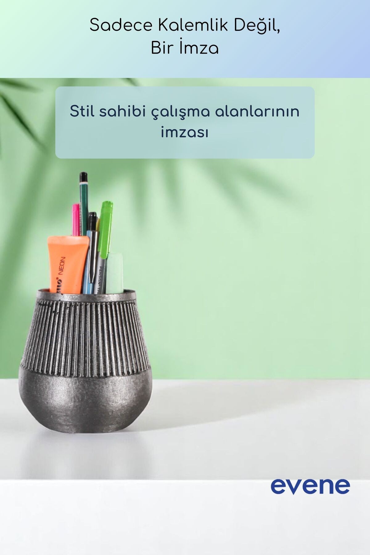 Kalemlik Masa Kalemliği Organizer Kalemlik Gümüş Eskitme Renk Model 88