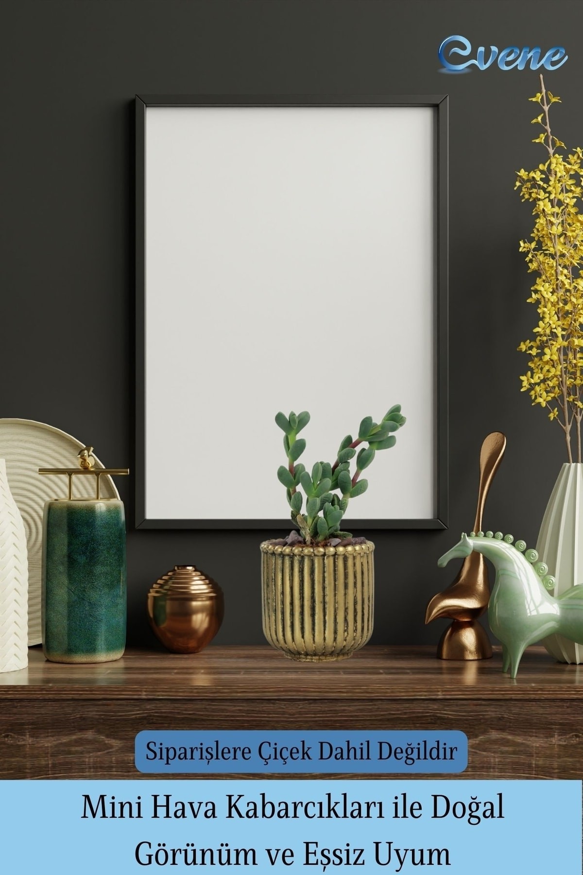 Mini Çiçek Saksı Küçük Sukulent Altın Eskitme Kaktüs Saksısı Vintage Düz Çizgili Model