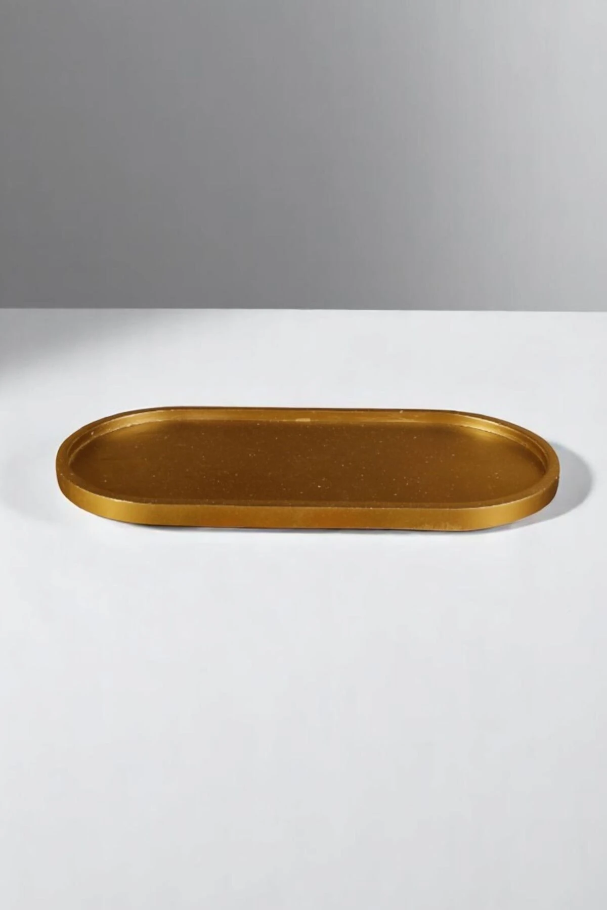 Takı Organizer Makyaj Düzenleyici Kozmetik Organizer Dekoratif Tabak Altın Renk Model 36 image