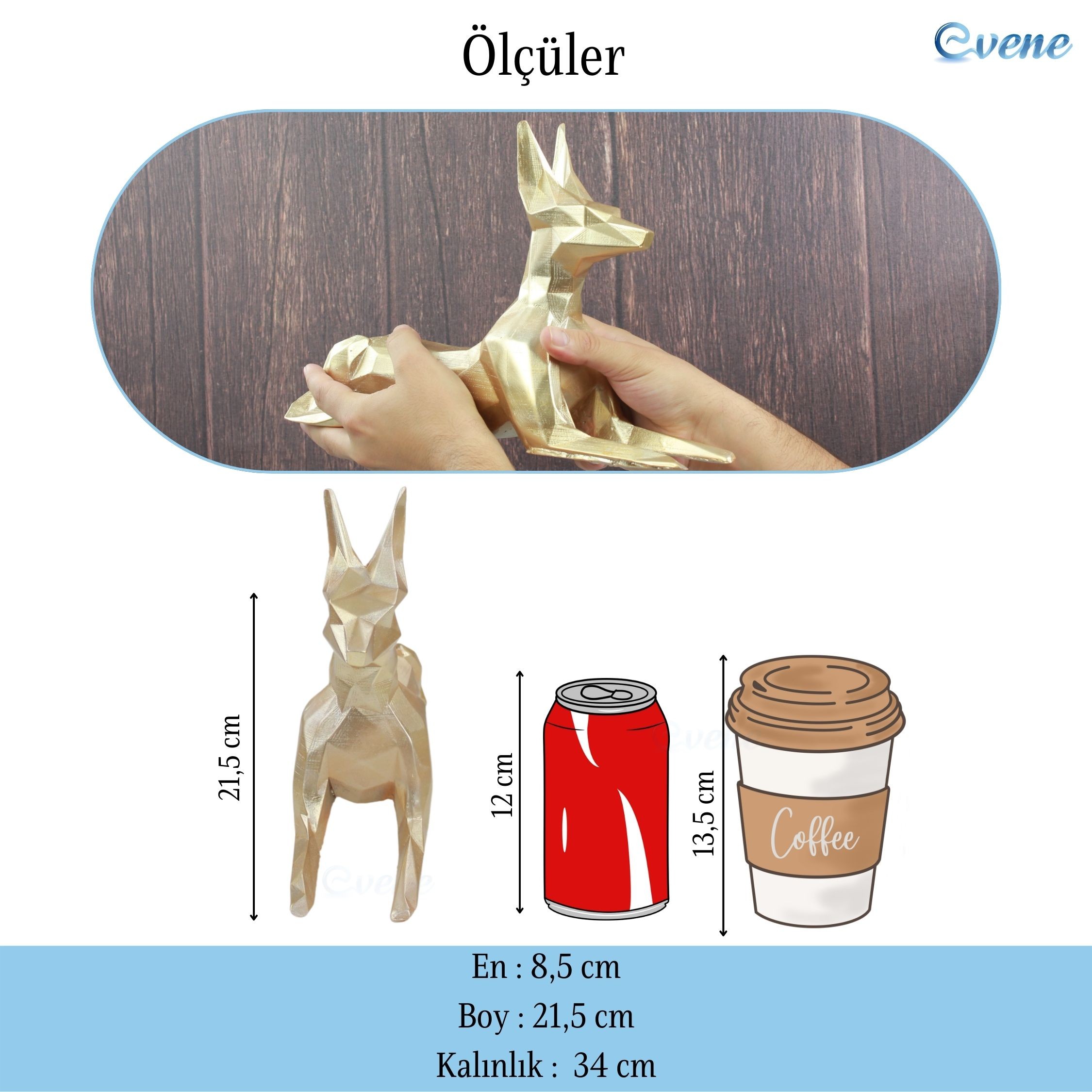 Dekoratif Köpek Biblo Heykel El Yapımı Doberman Hediyelik Süs Eşyası Poly Model Tasarım Ürünü