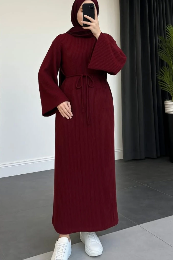 Bel Bağlamalı Elbise