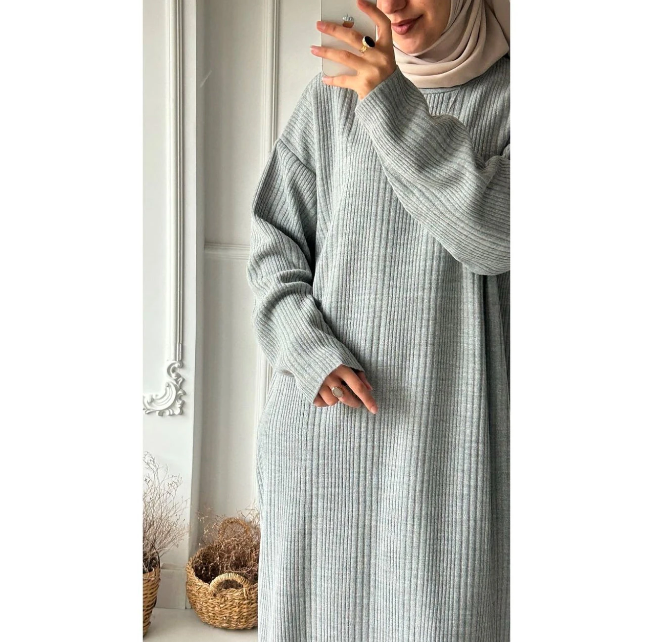 Fitilli Triko Elbise