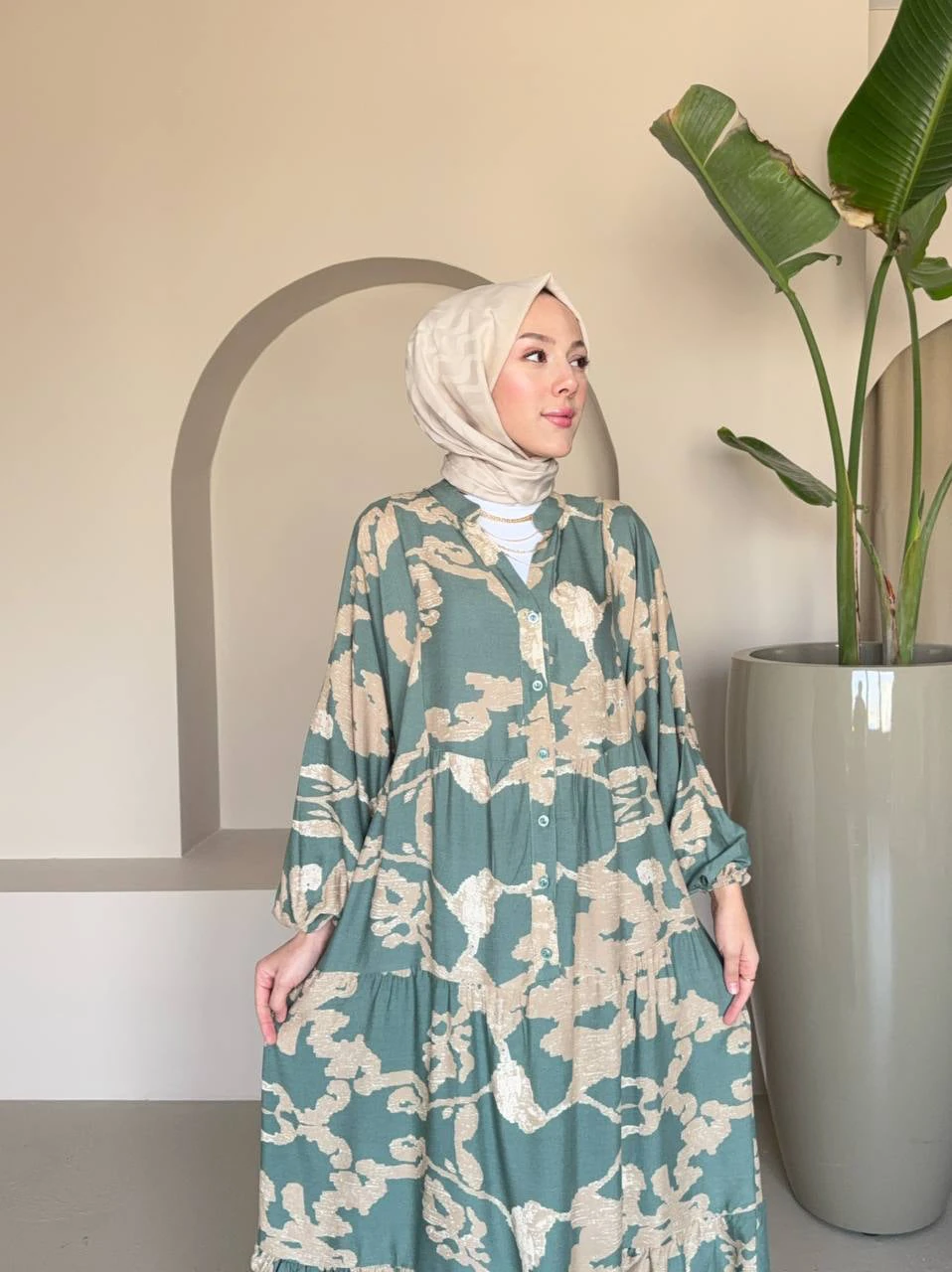 Versace Viskon Elbise